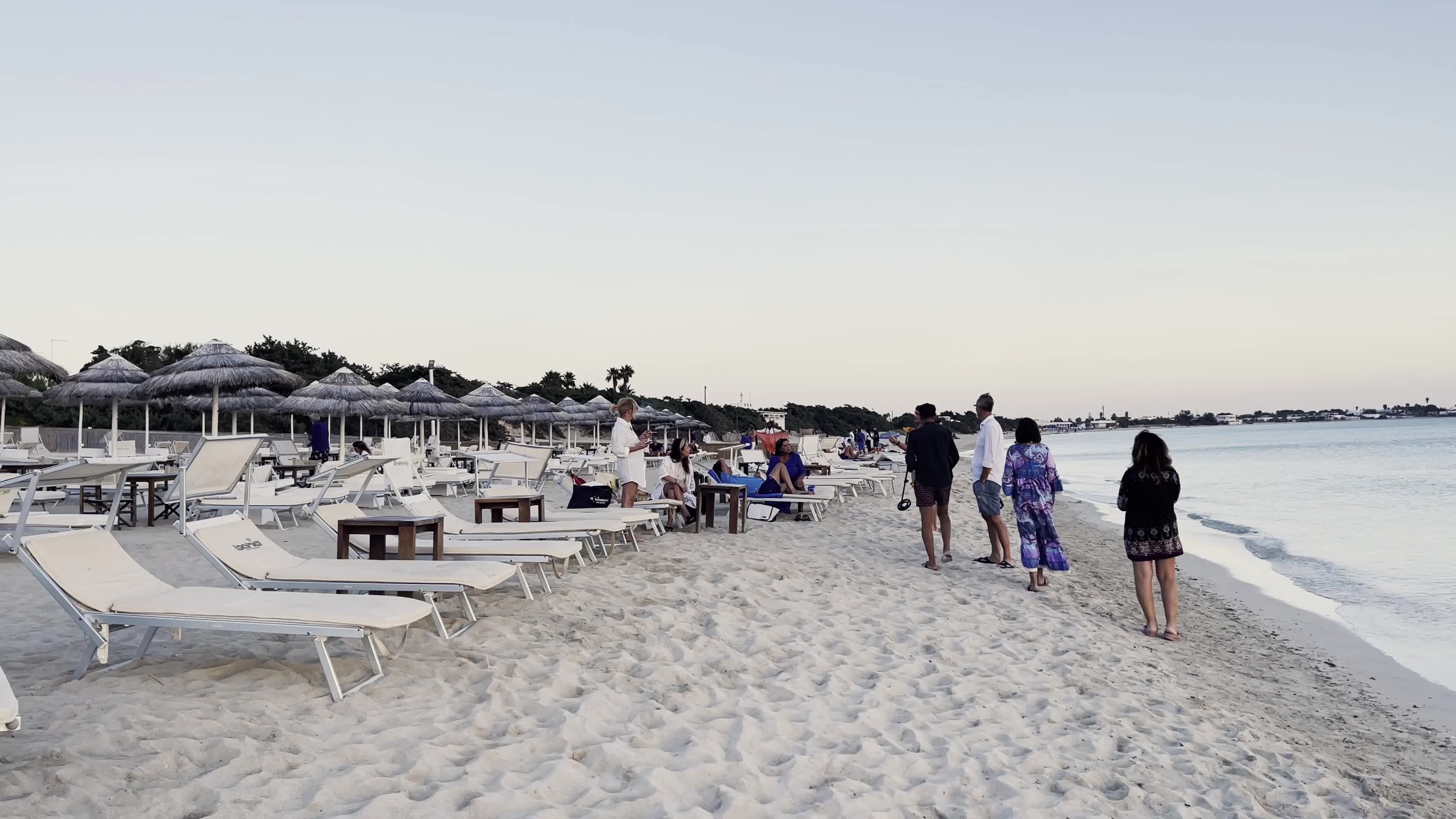 Sunset In A Beach Of Porto Cesareo, Italy