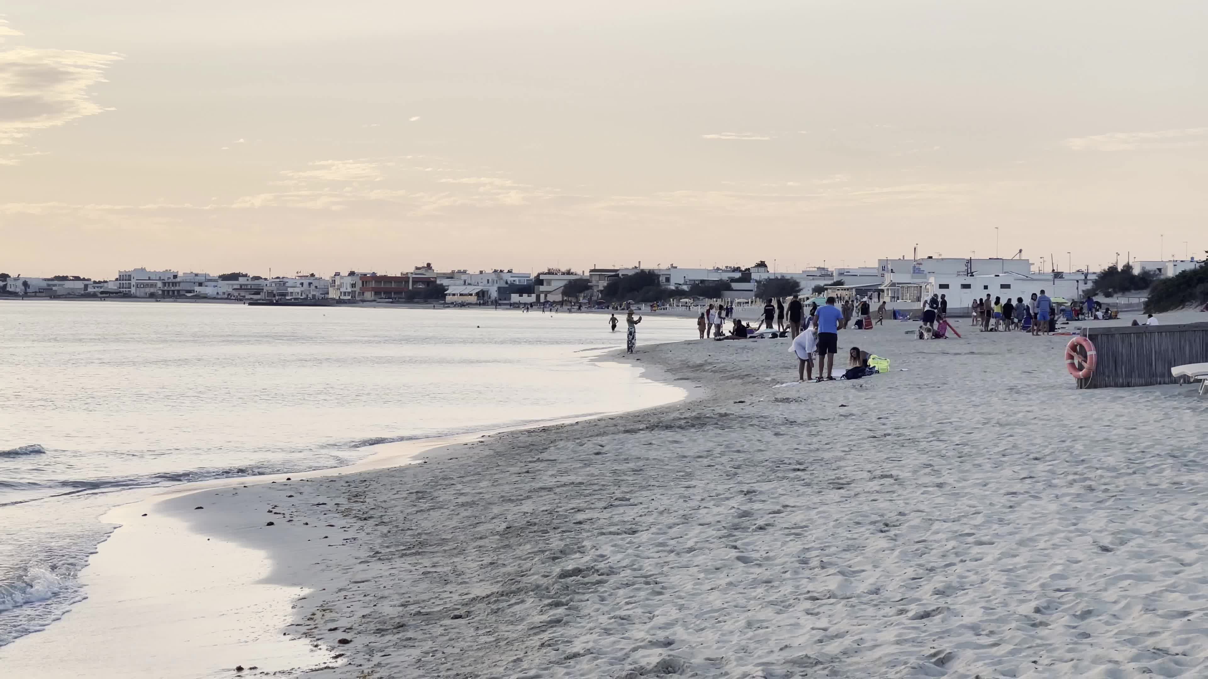 Sunset In A Beach Of Porto Cesareo, Italy