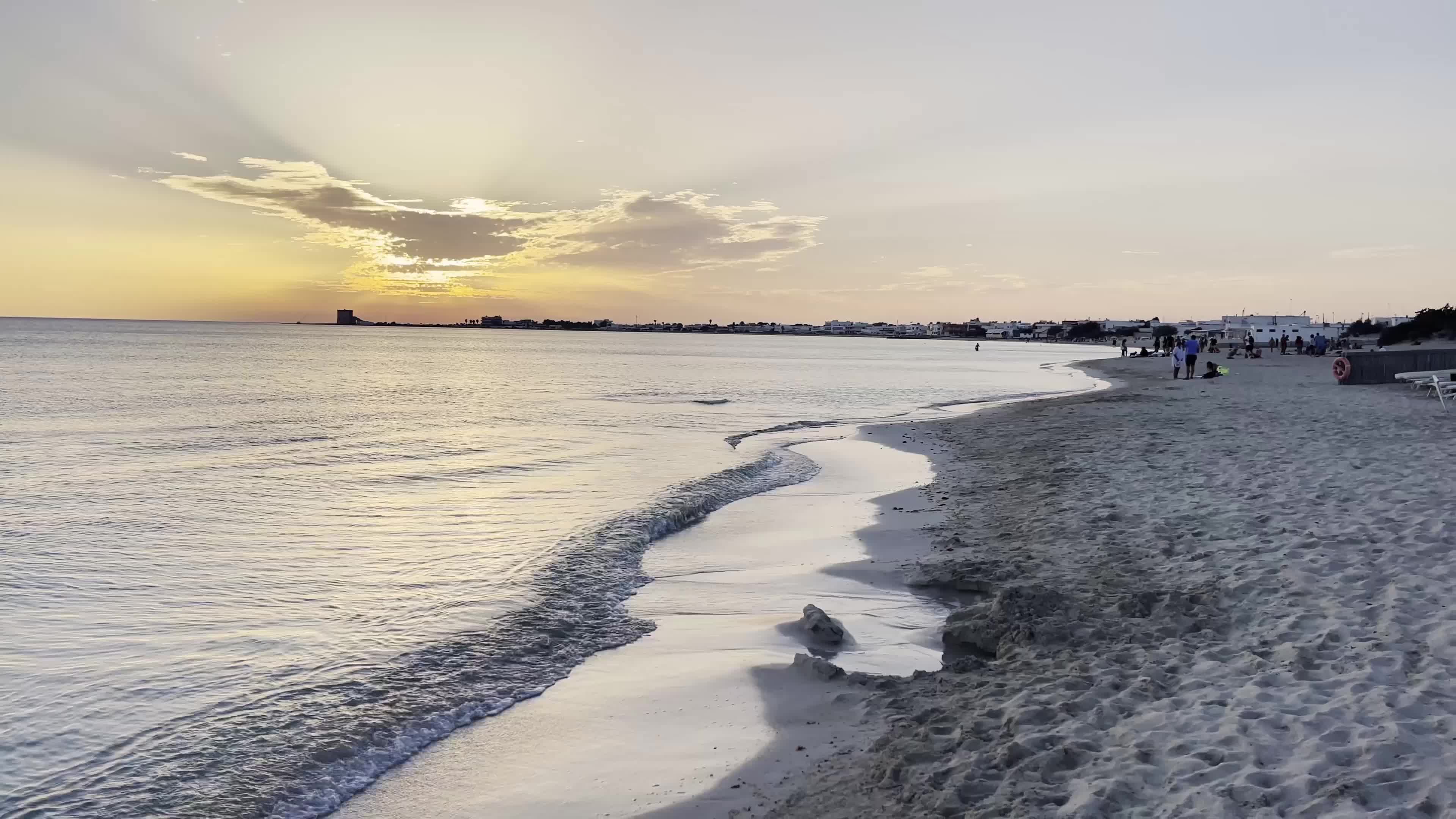 Sunset In A Beach Of Porto Cesareo, Italy