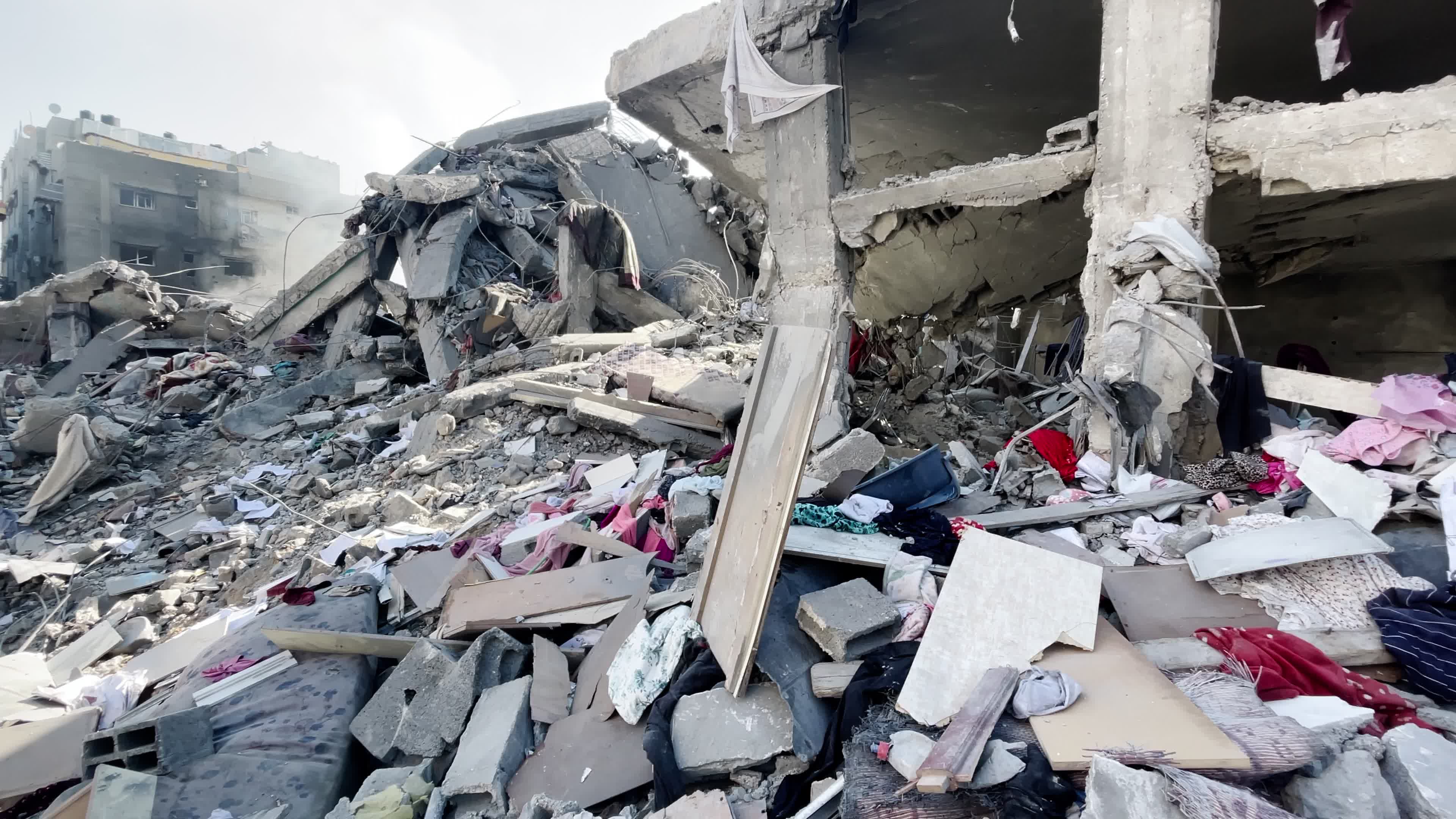 Aftermath of Israeli Airstrike In Gaza, Palestine