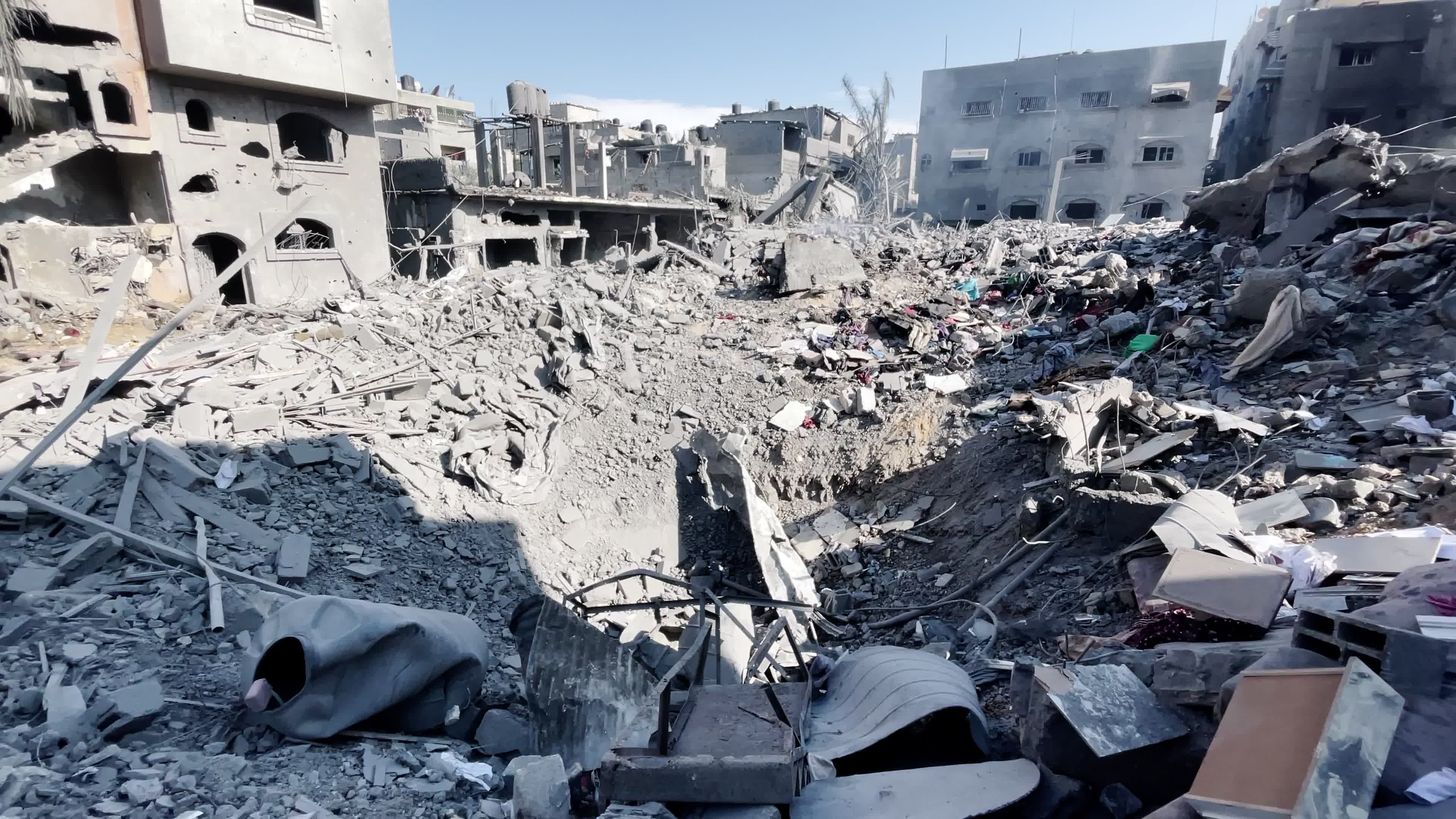 Aftermath of Israeli Airstrike In Gaza, Palestine