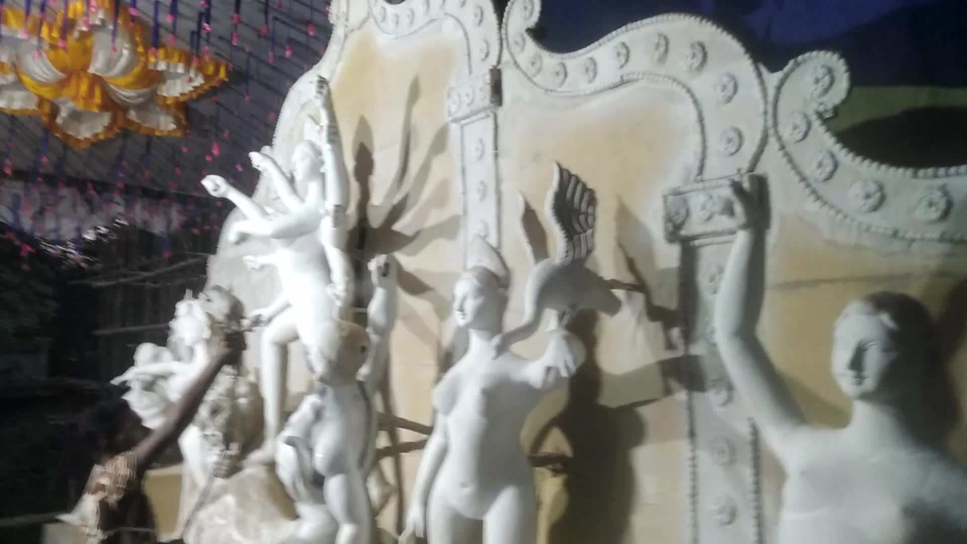 Preparation of Durga Puja Festival in Bangladesh 