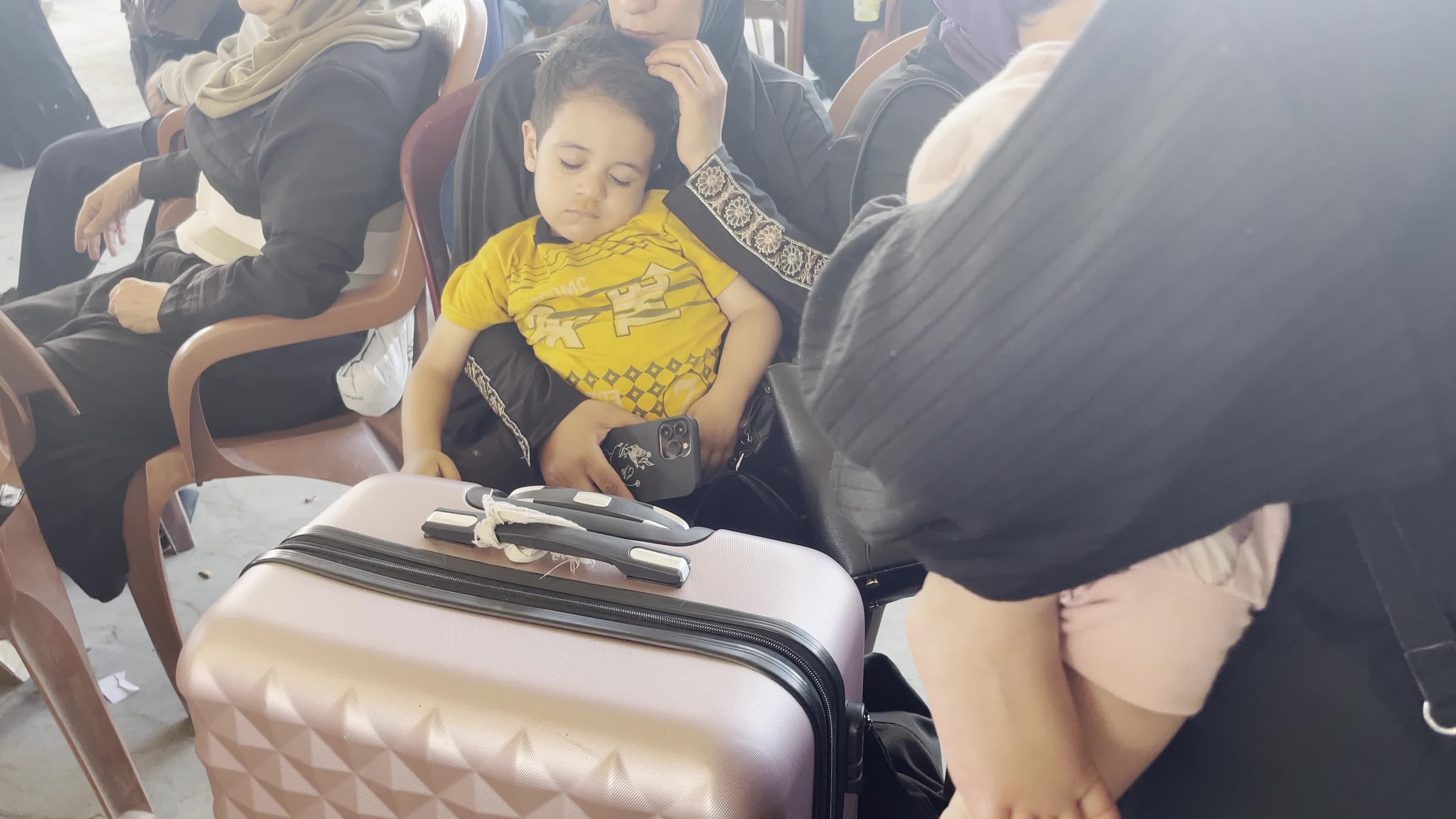 People At Rafah Crossing In Gaza, Palestine