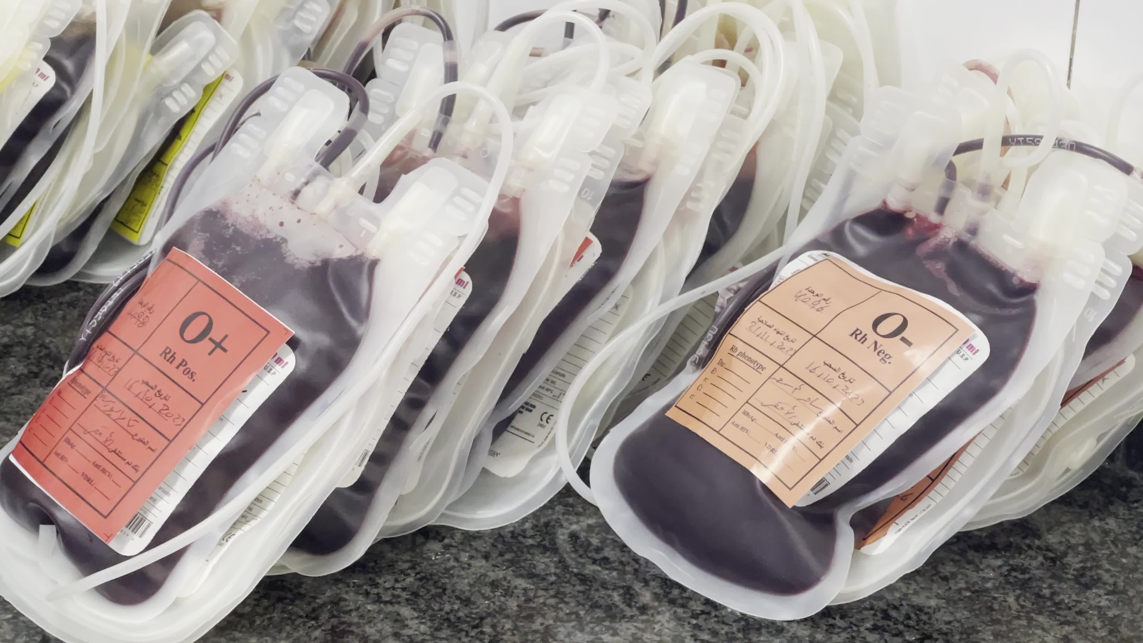 Blood donation At Al-Aqsa Hospital In Gaza, Palestine Amid Israel-Hamas War