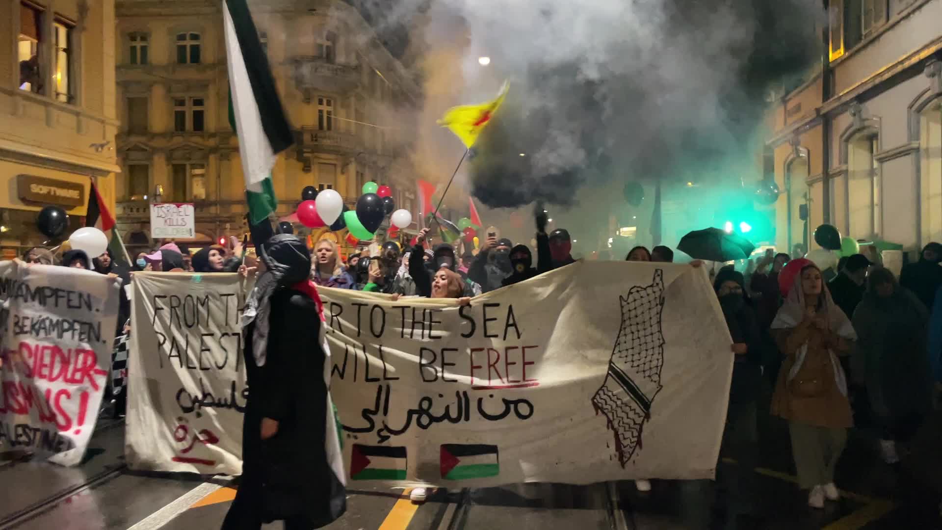 Pro Palestine Rally In Basel, Switzerland