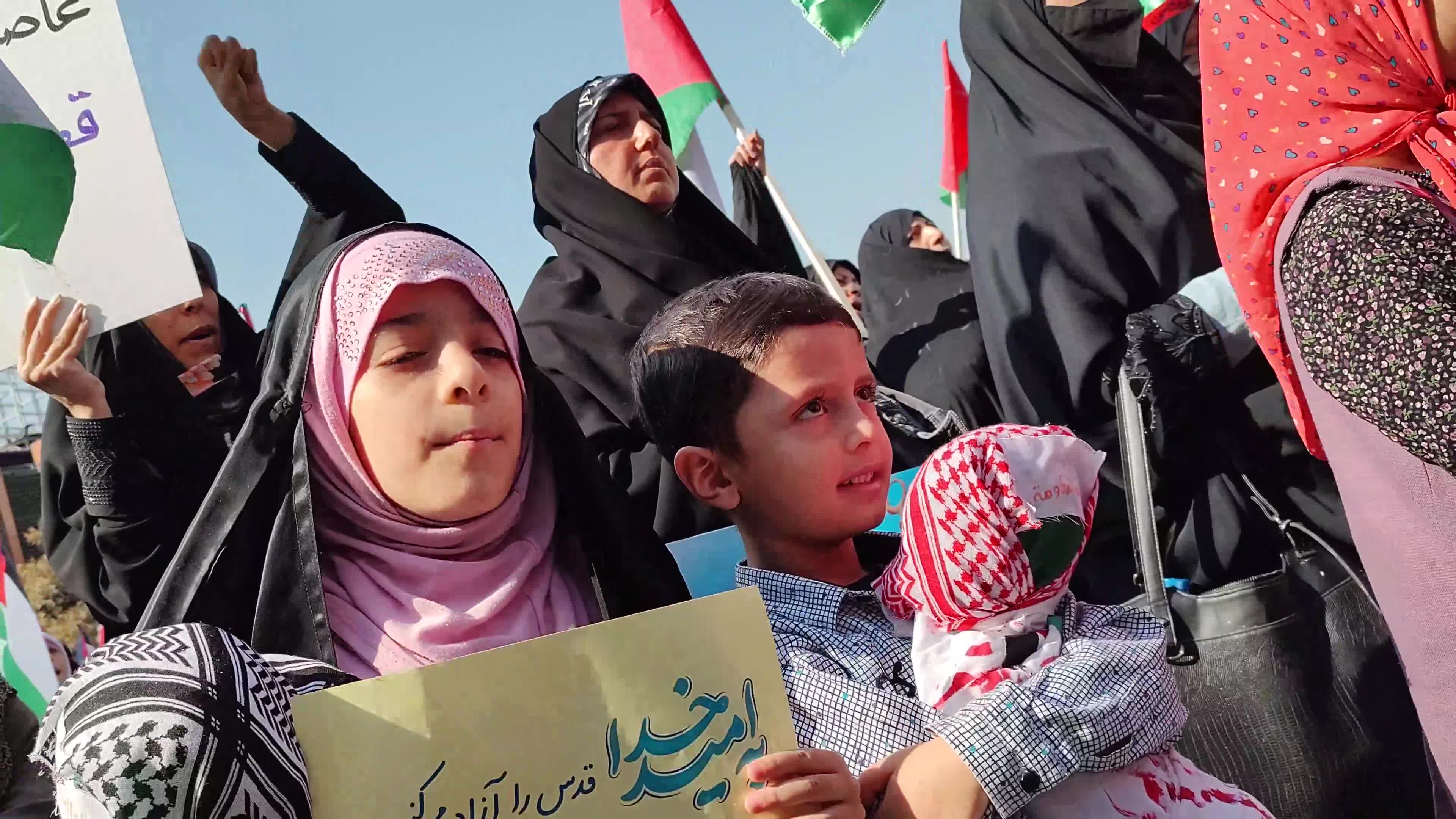 Anti-Israel Rally in support of Palestinian mothers and children