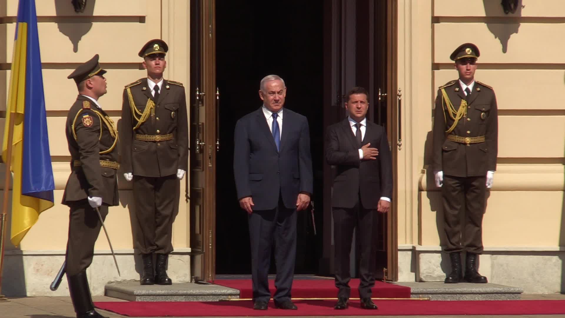 Israeli Prime Minister Benjamin Netanyahu visits Ukraine
