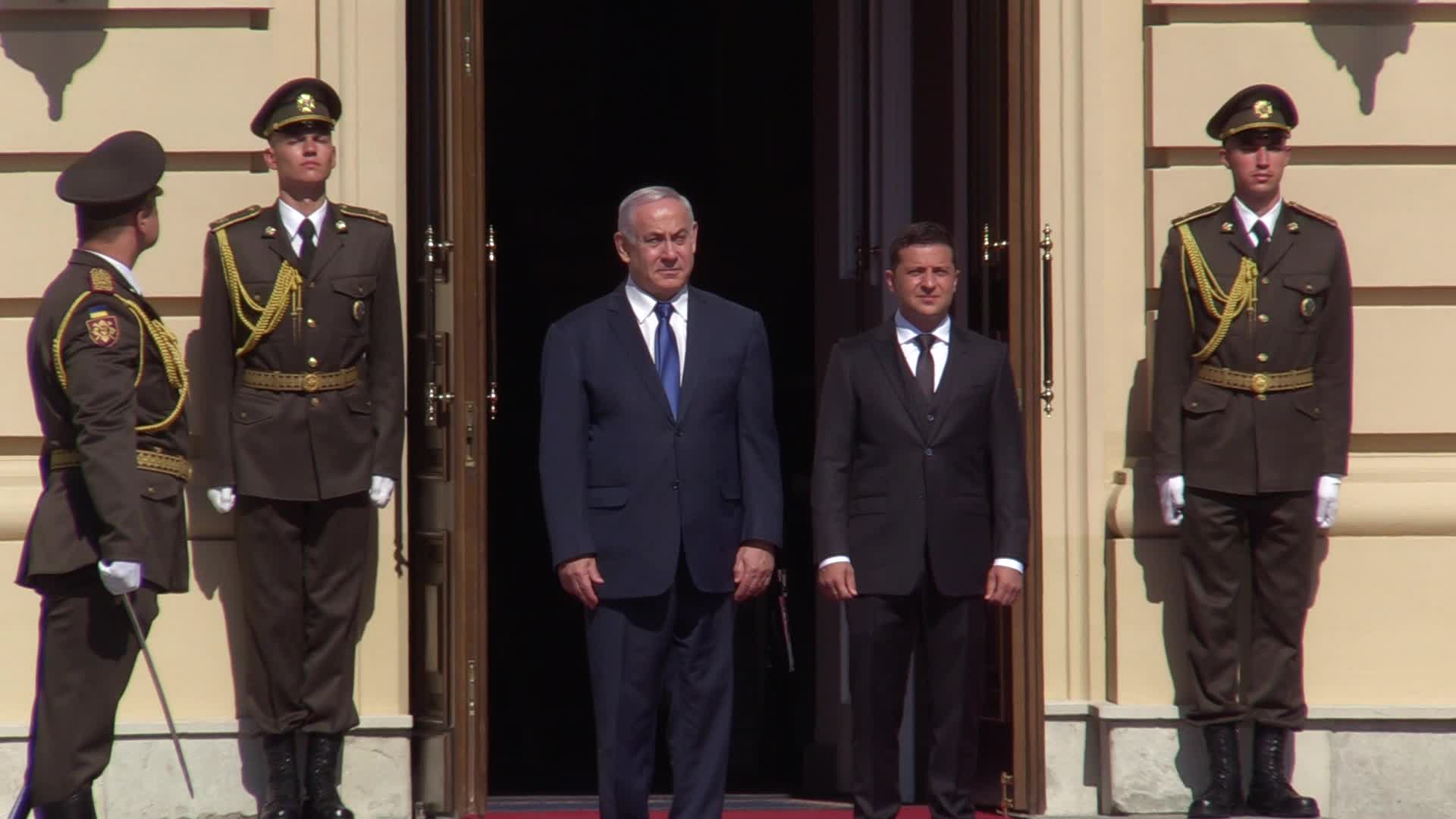 Israeli Prime Minister Benjamin Netanyahu visits Ukraine