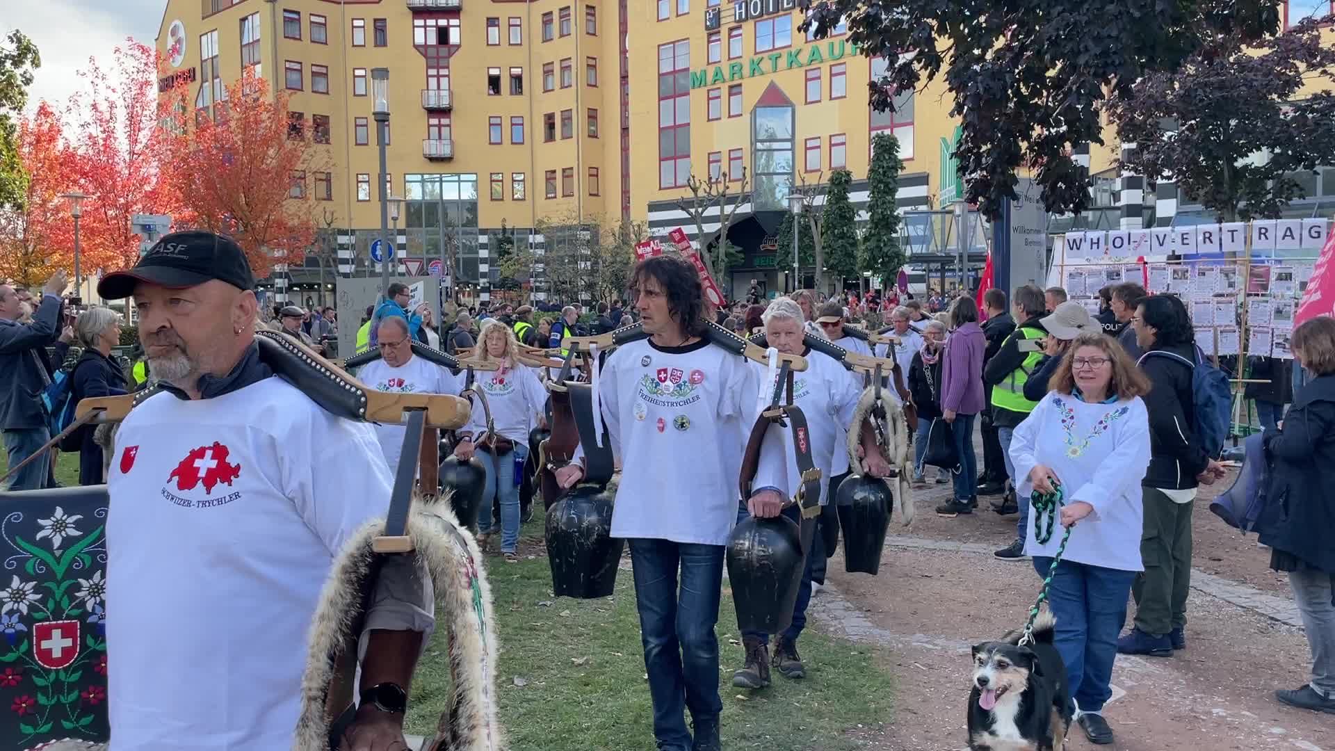Three National Demonstration and counter Anti Fascist Demonstration