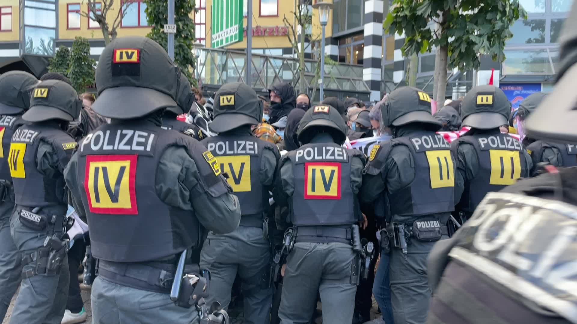Three National Demonstration and counter Anti Fascist Demonstration