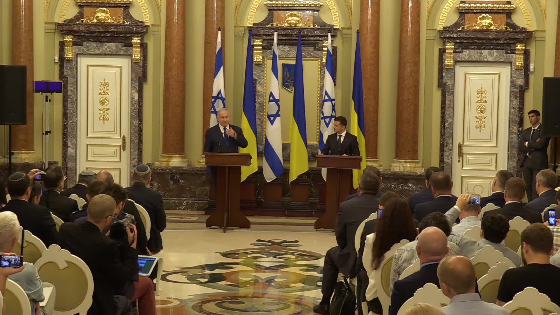 Israeli Prime Minister Benjamin Netanyahu visits Ukraine