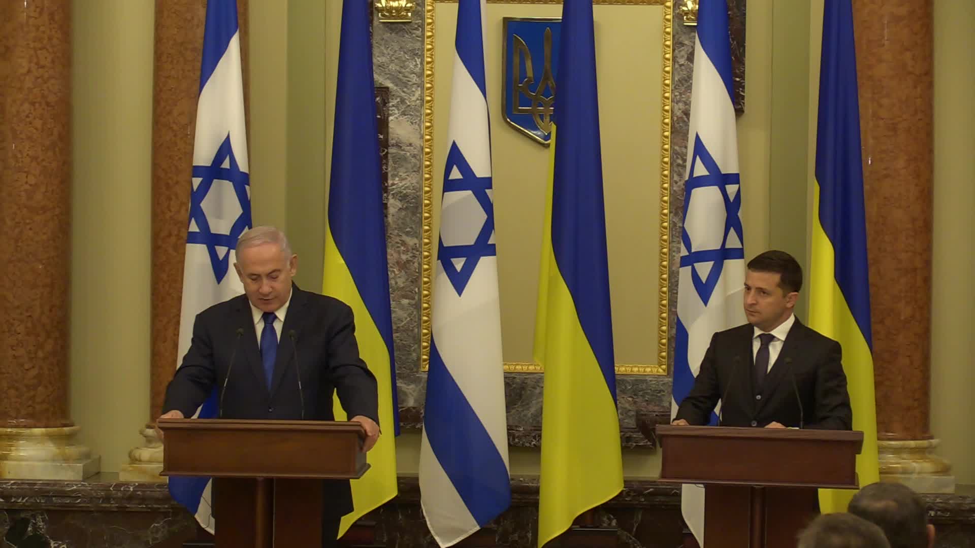 Israeli Prime Minister Benjamin Netanyahu visits Ukraine