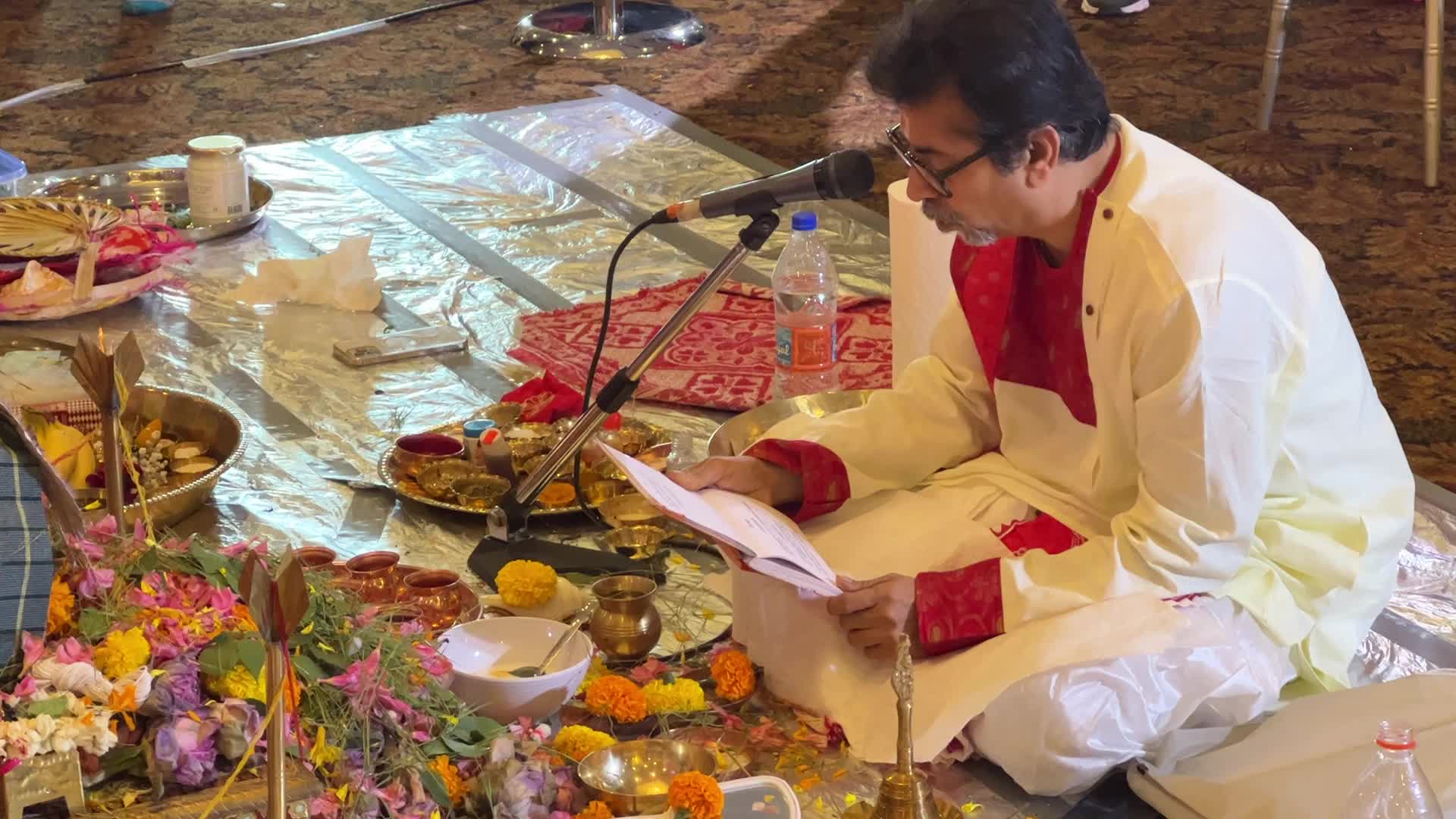 Bengali Hindus celebrate the Durga Puja festival