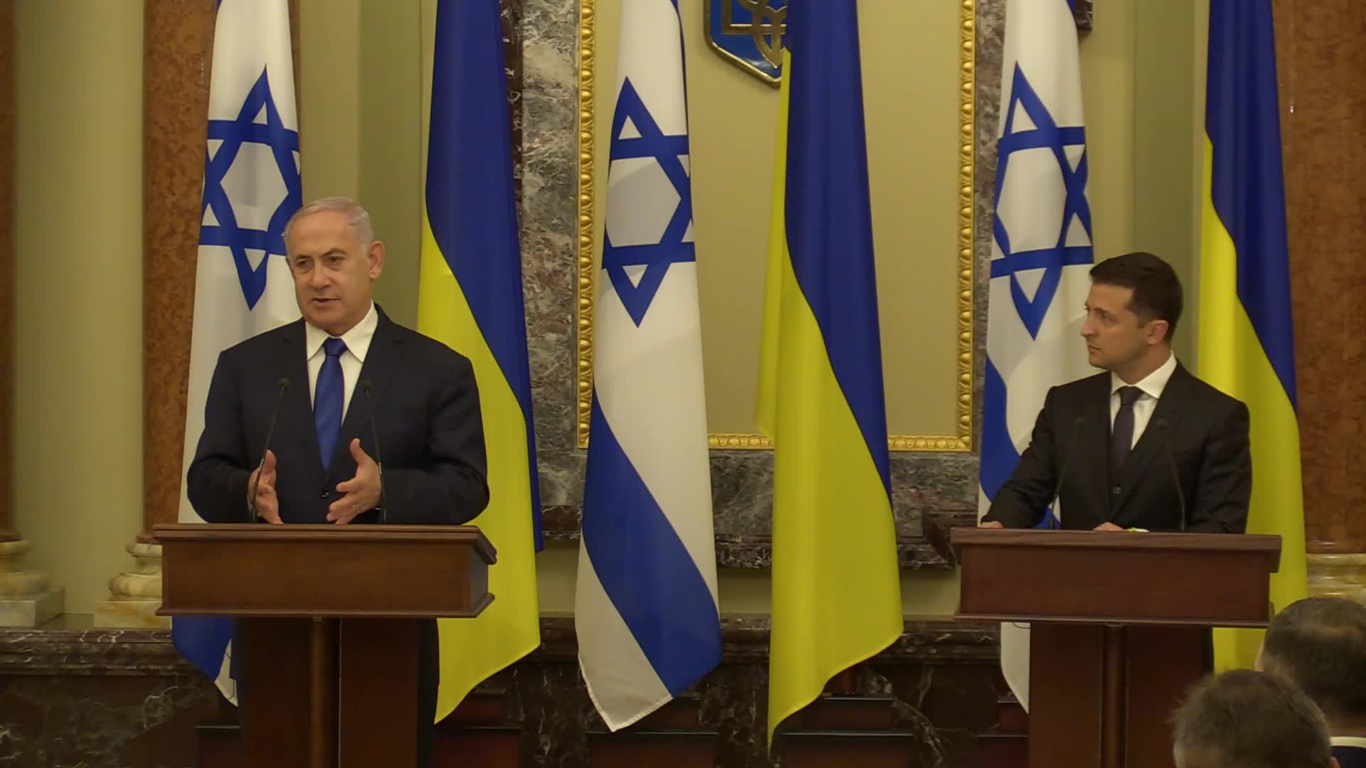 Israeli Prime Minister Benjamin Netanyahu visits Ukraine