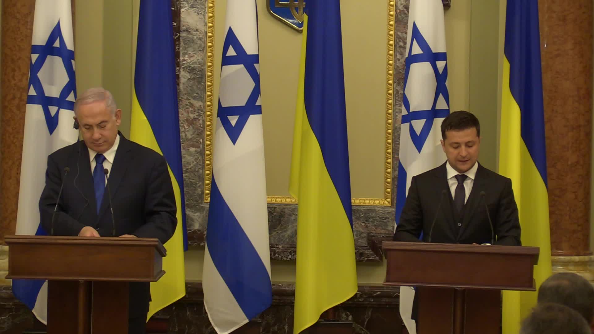 Israeli Prime Minister Benjamin Netanyahu visits Ukraine