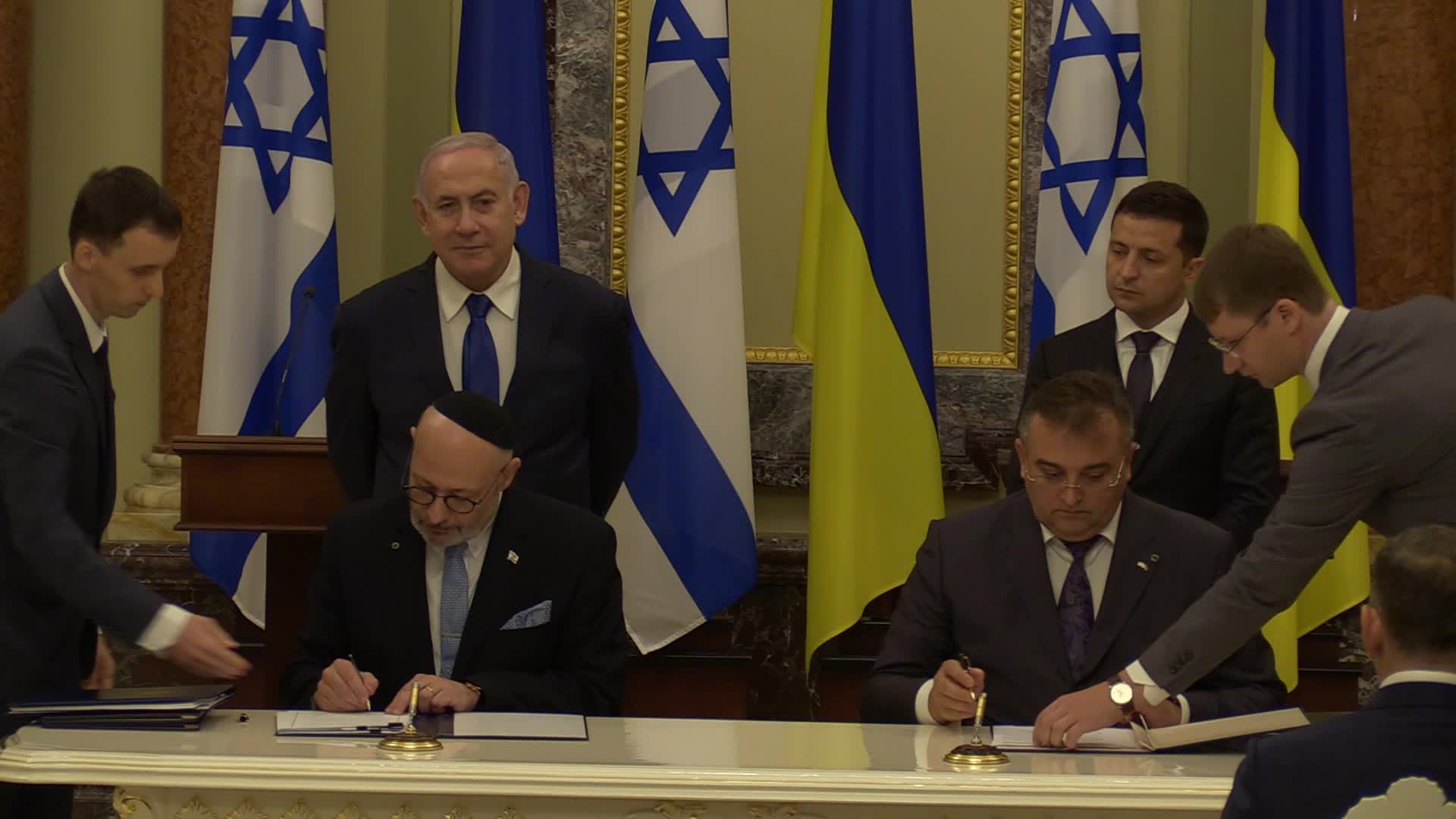 Israeli Prime Minister Benjamin Netanyahu visits Ukraine