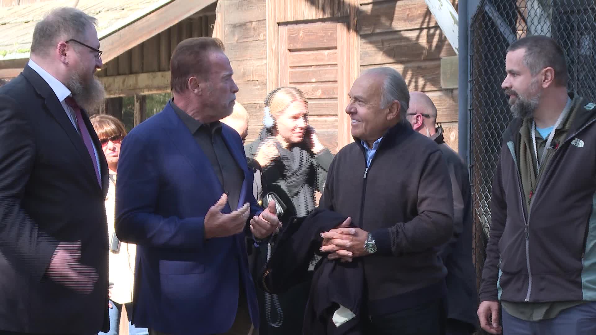 Arnold Schwarzenegger visits Auschwitz
