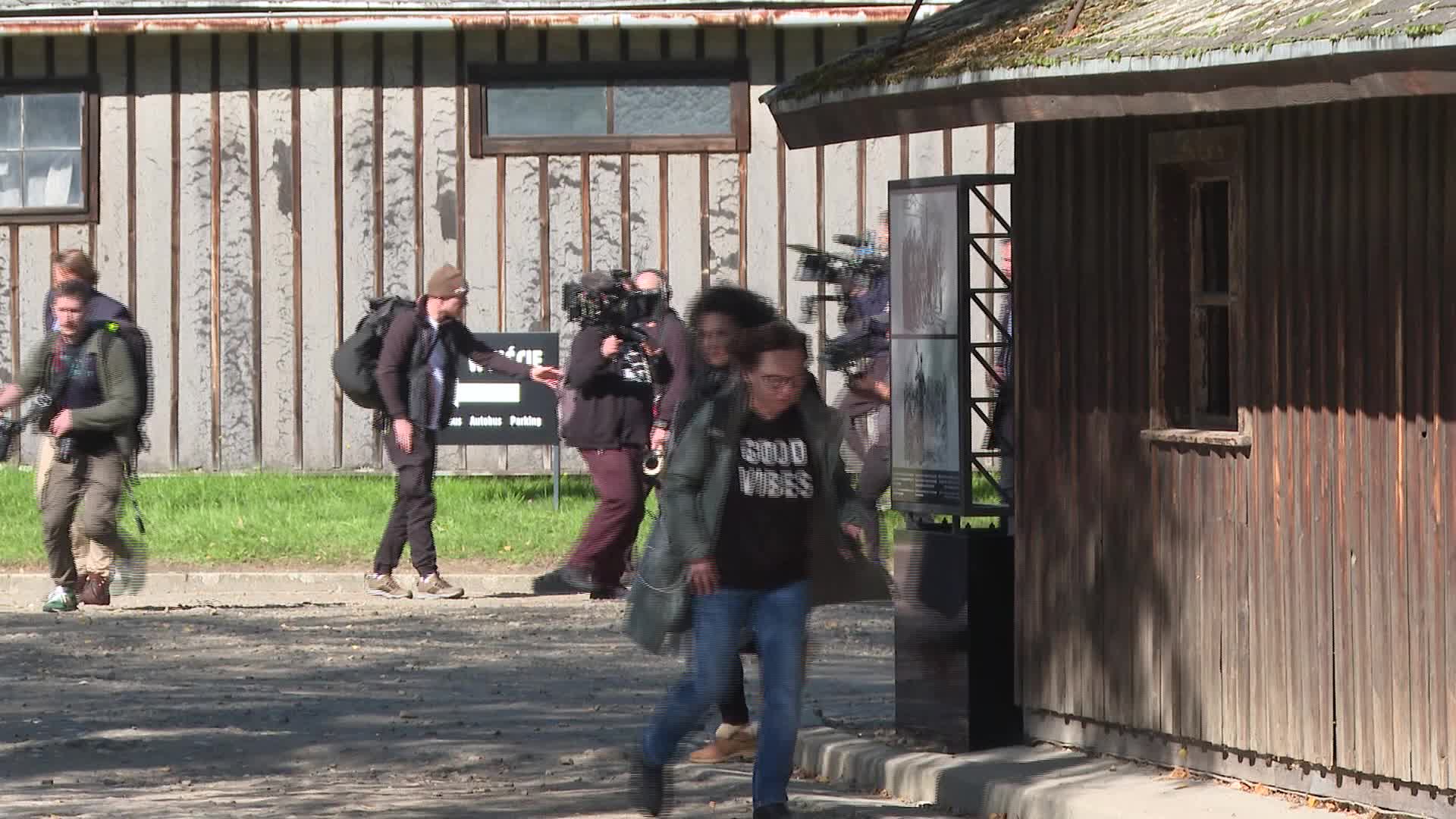 Arnold Schwarzenegger visits Auschwitz
