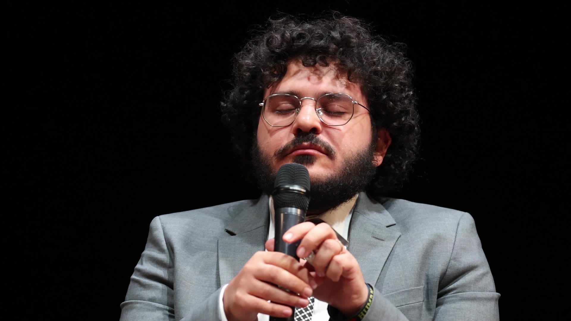 Patrick Zaki presents his book Sogni e illusioni di libertà. La mia storia in Milan