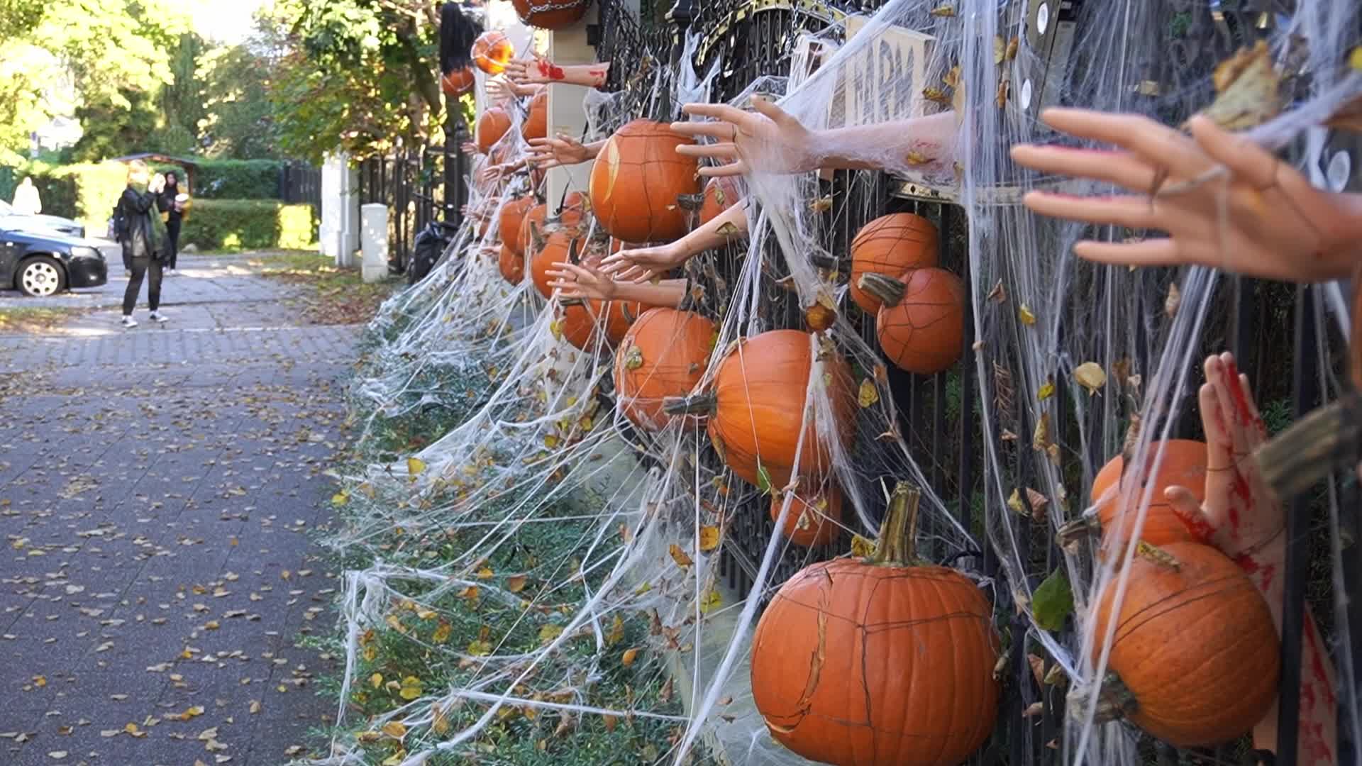 Halloween Decorations In Gdansk, Poland