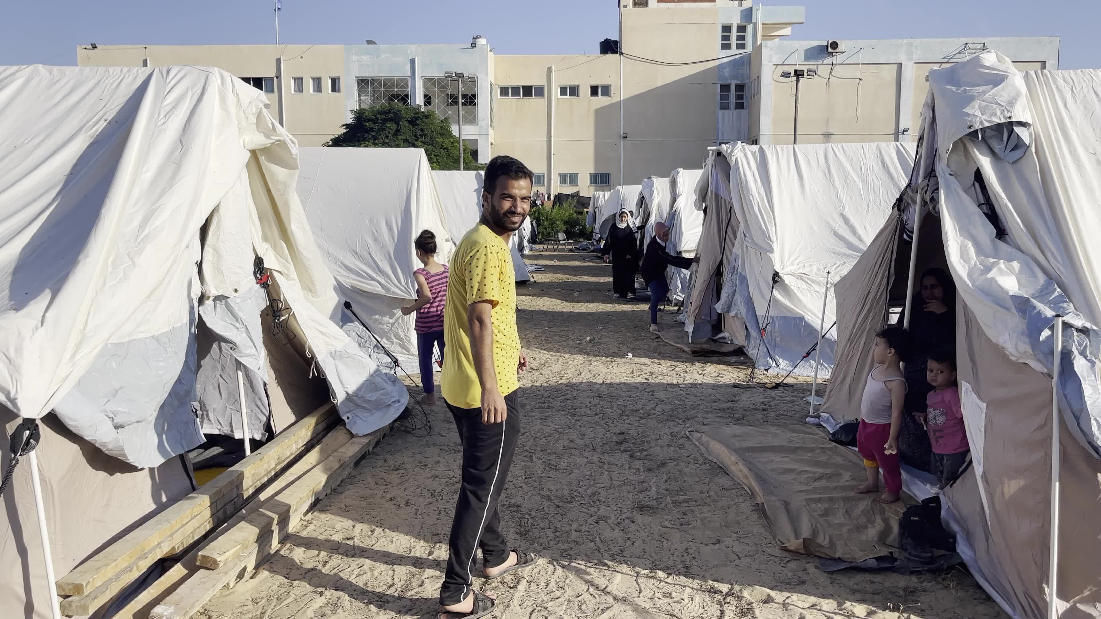 UNRWA Centre Provides Shelter in Khan Yunis Amid Ongoing Conflict Between Hamas And Israel