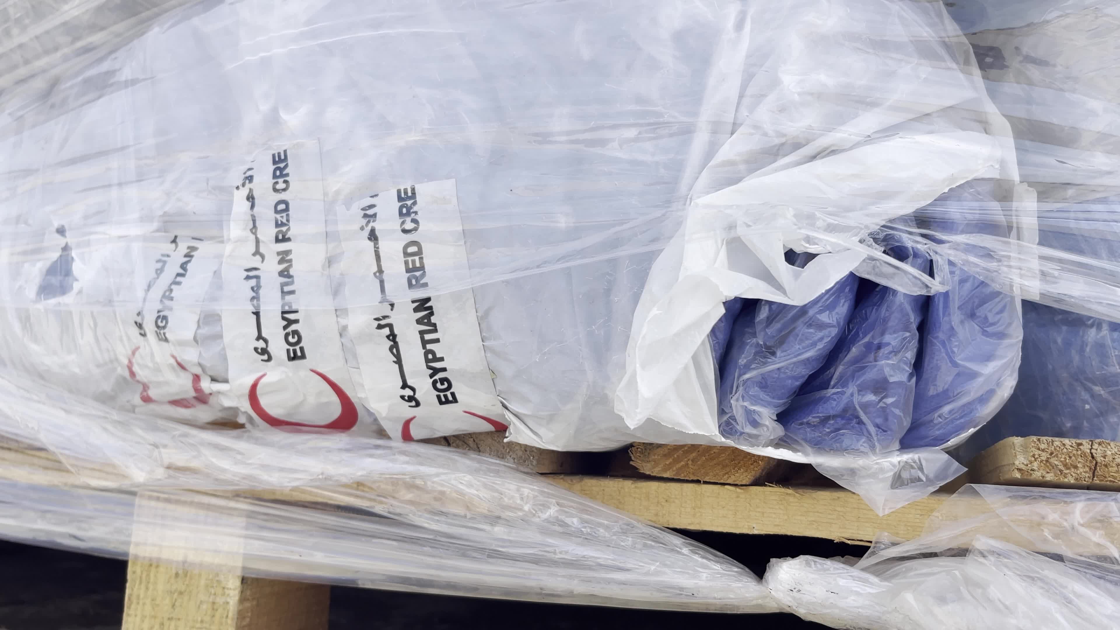 Humanitarian Aid Trucks Enter Gaza via Rafah