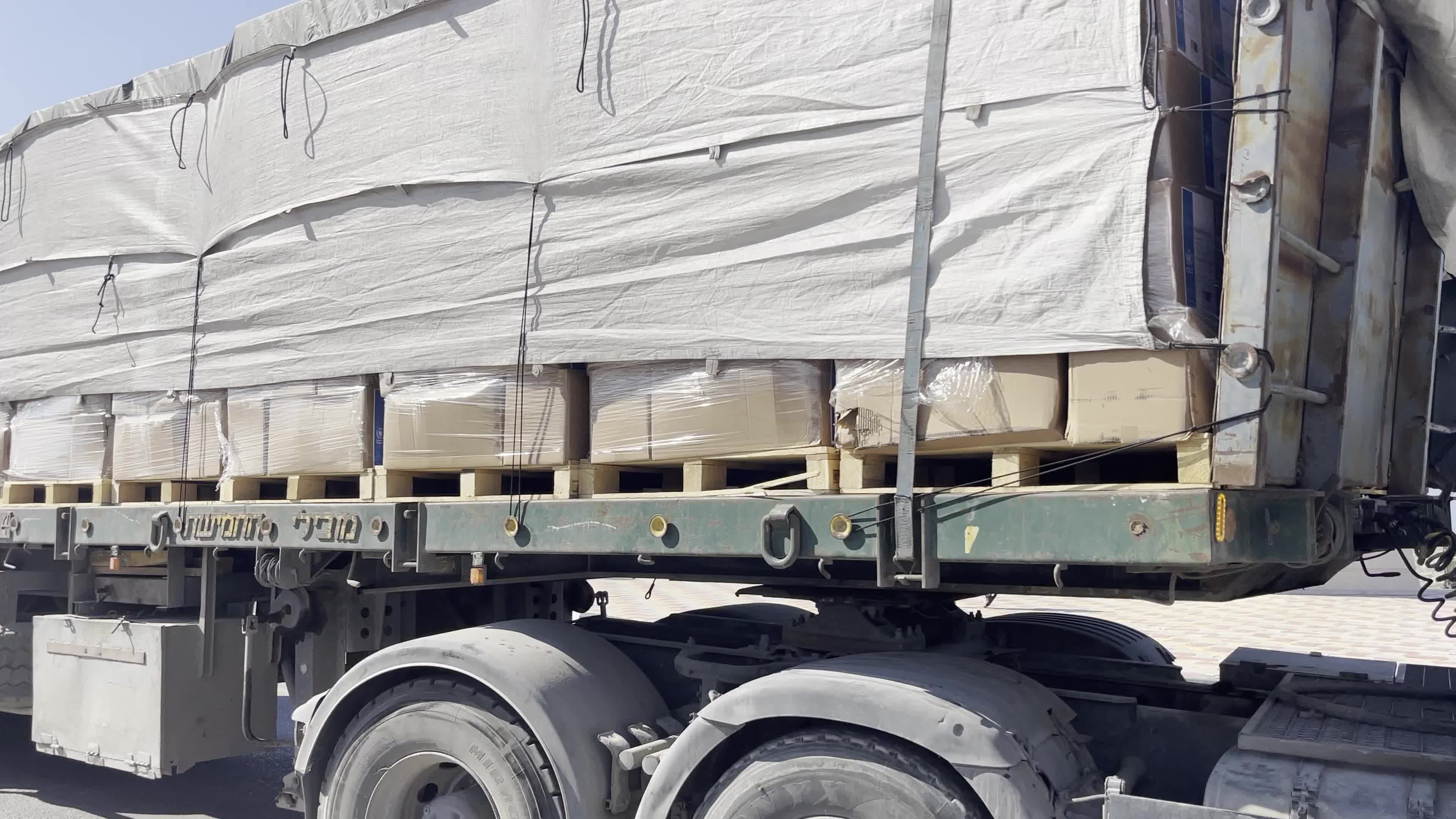 Humanitarian Aid Trucks Enter Gaza via Rafah