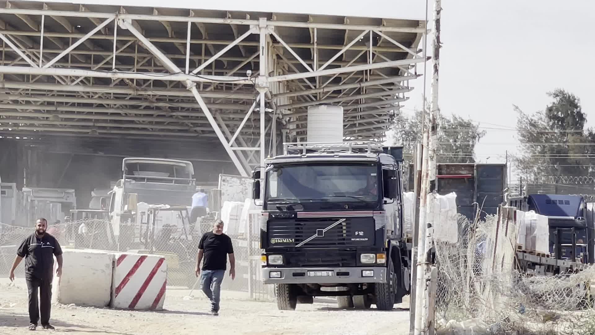 Humanitarian Aid Trucks Enter Gaza via Rafah