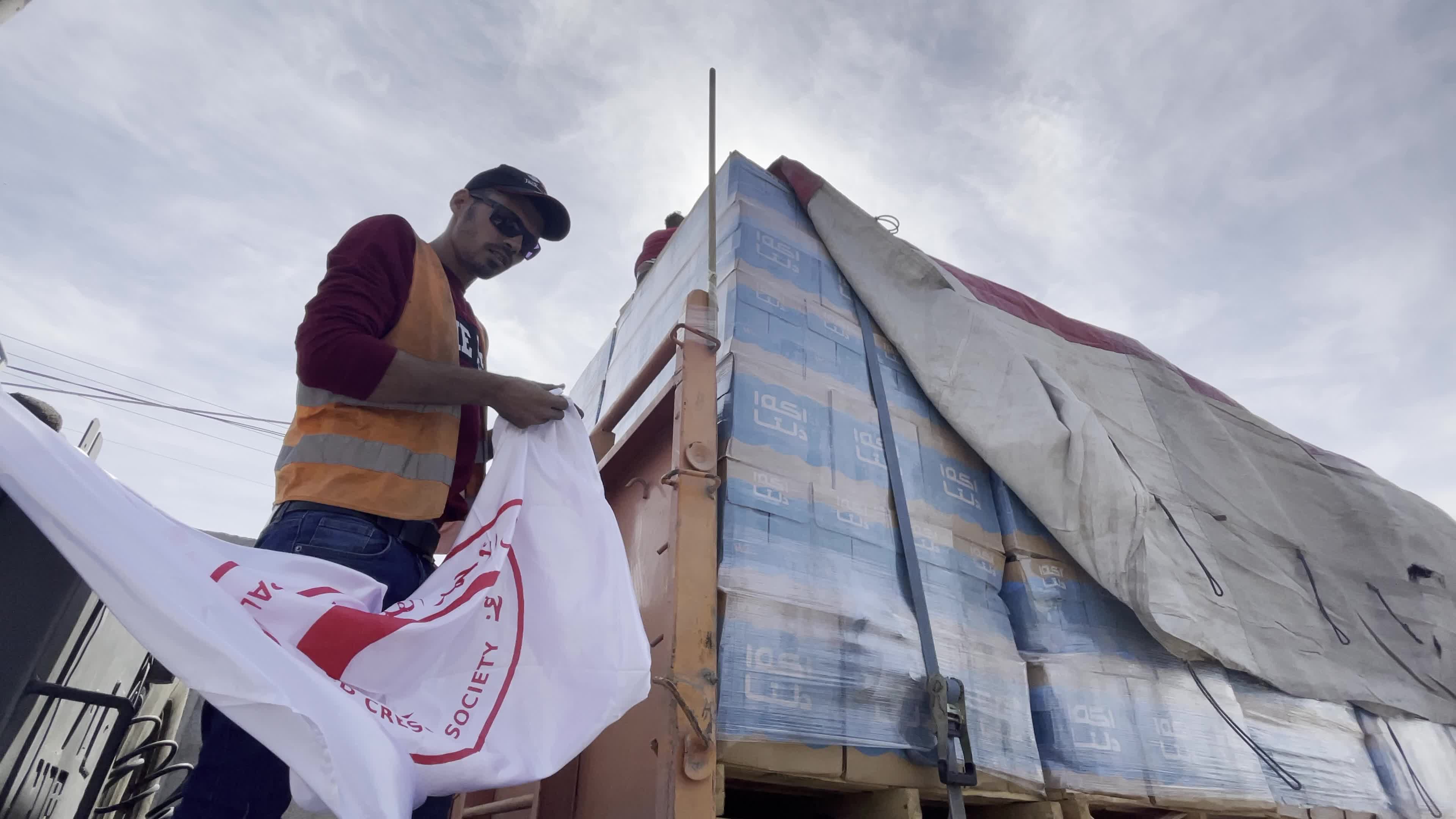 Humanitarian Aid Trucks Enter Gaza via Rafah