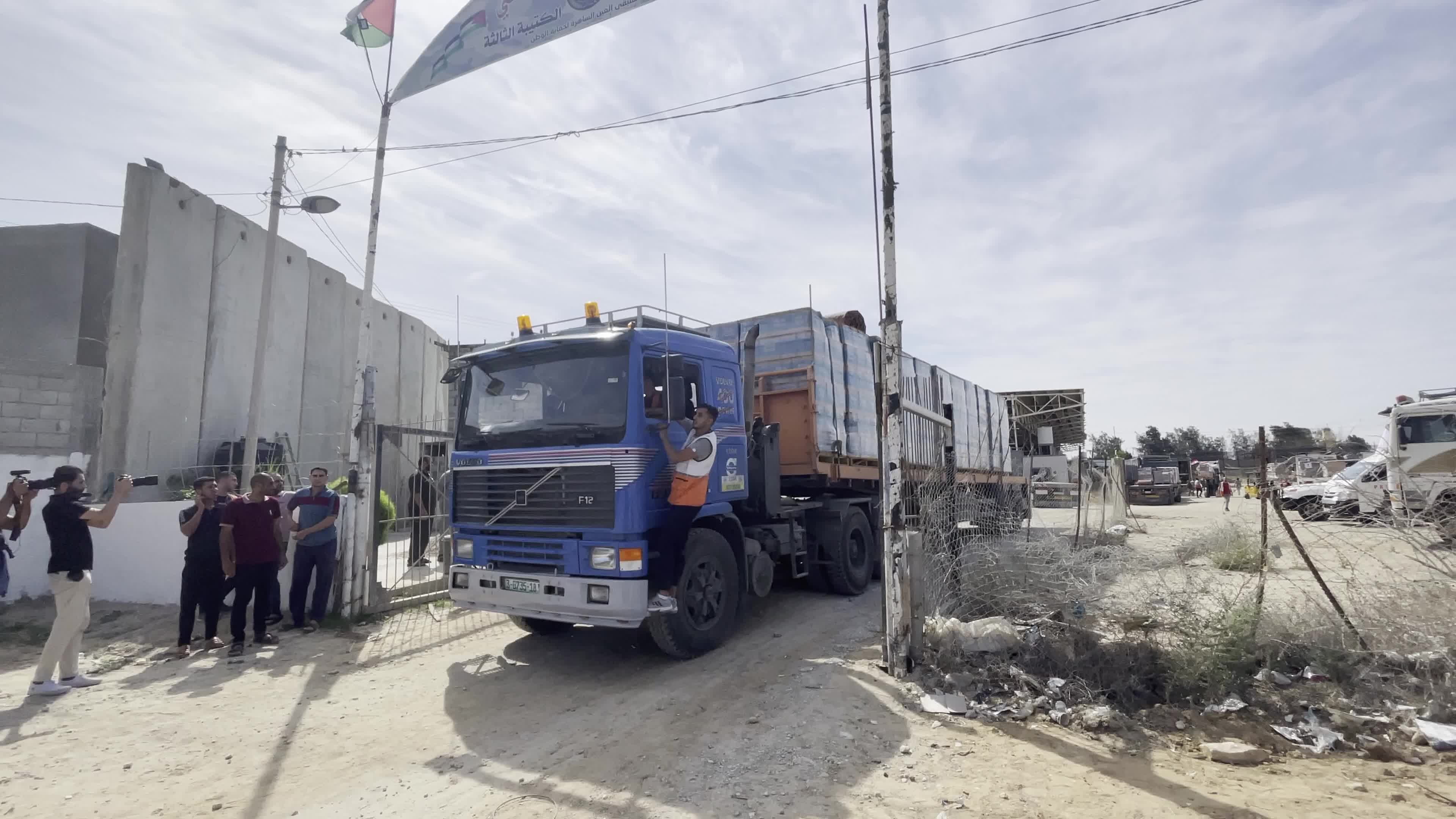Humanitarian Aid Trucks Enter Gaza via Rafah