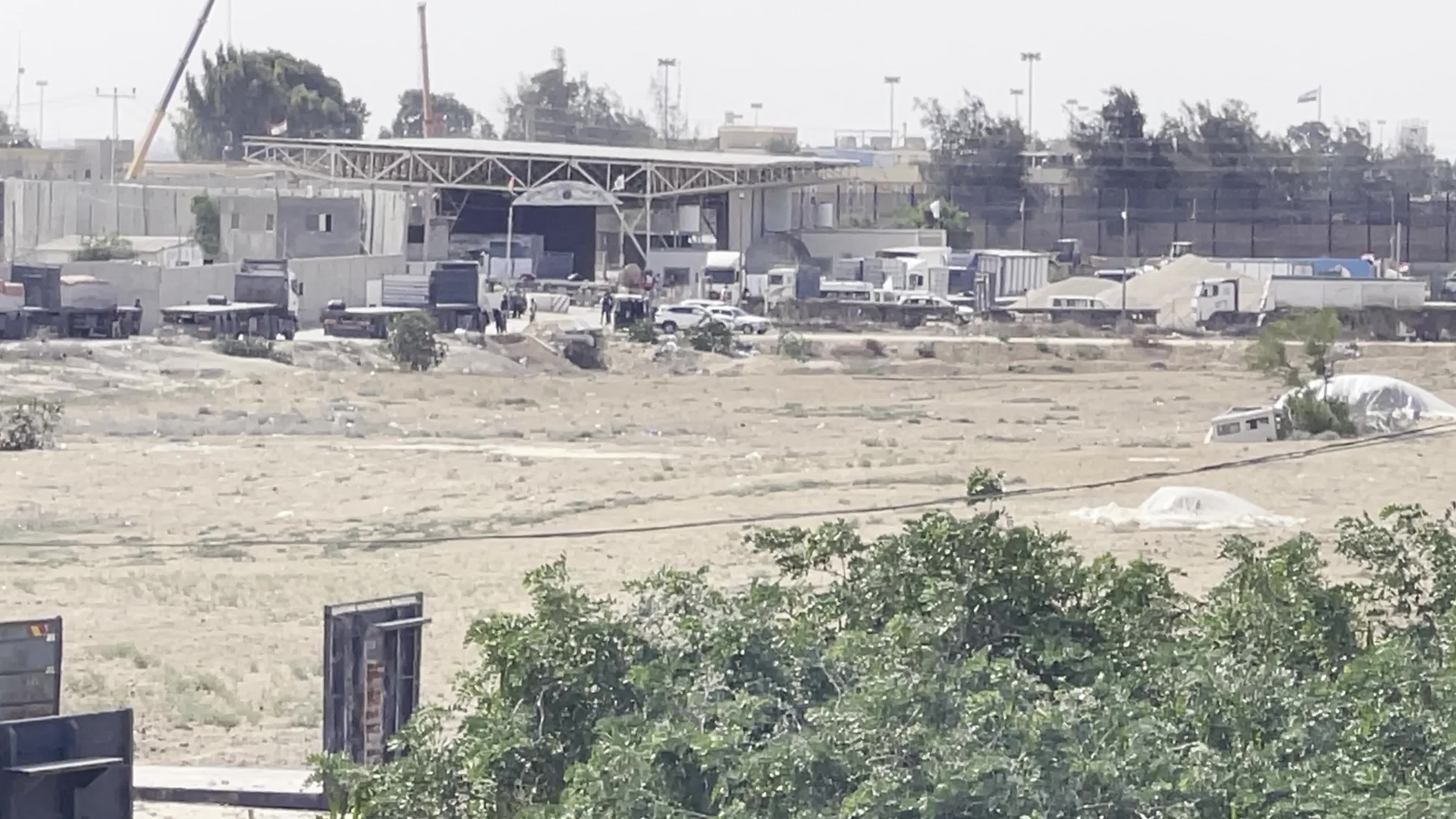 Humanitarian Aid Trucks Enter Gaza via Rafah