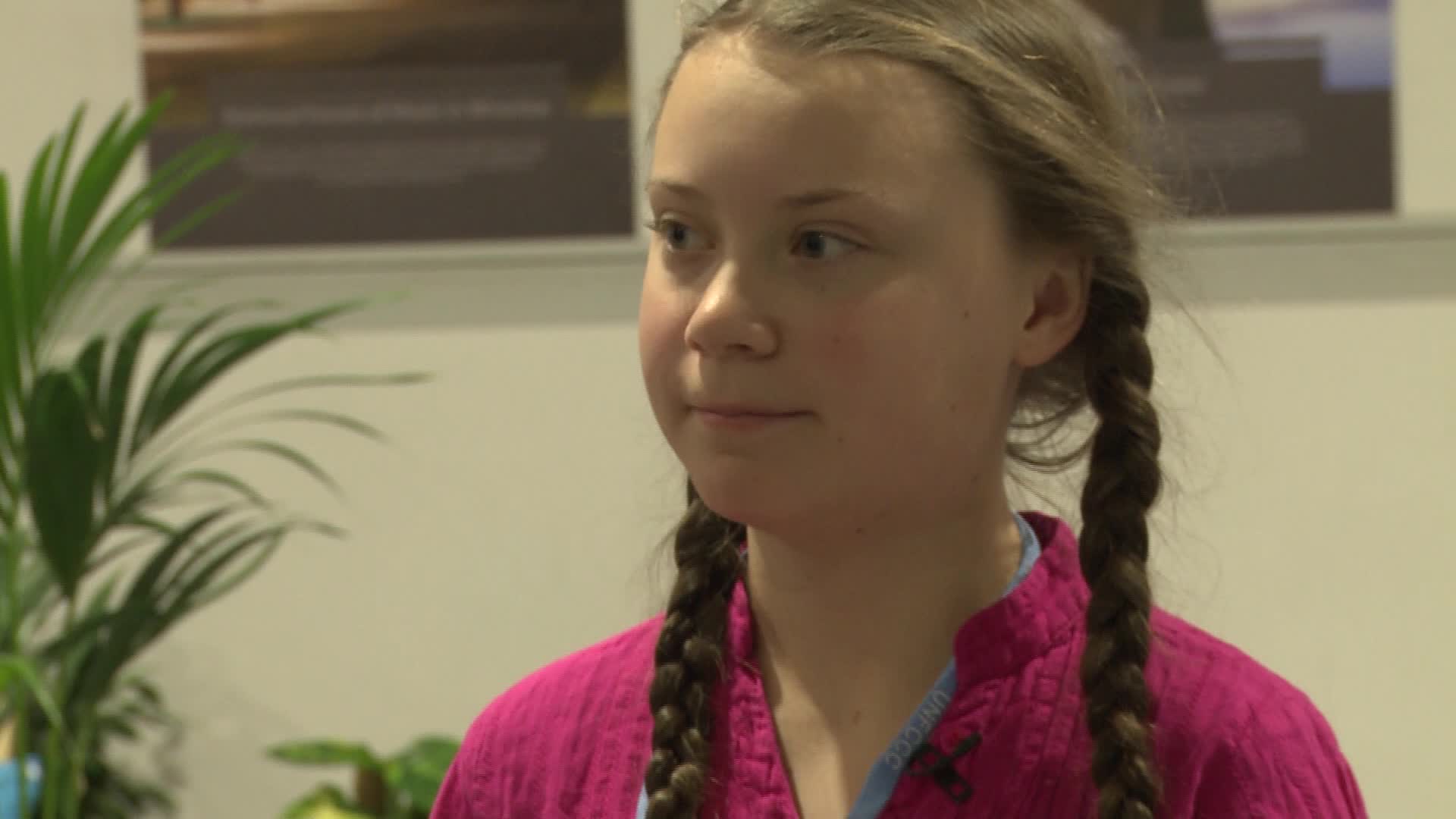Greta Thunberg, as she was 15-years-old