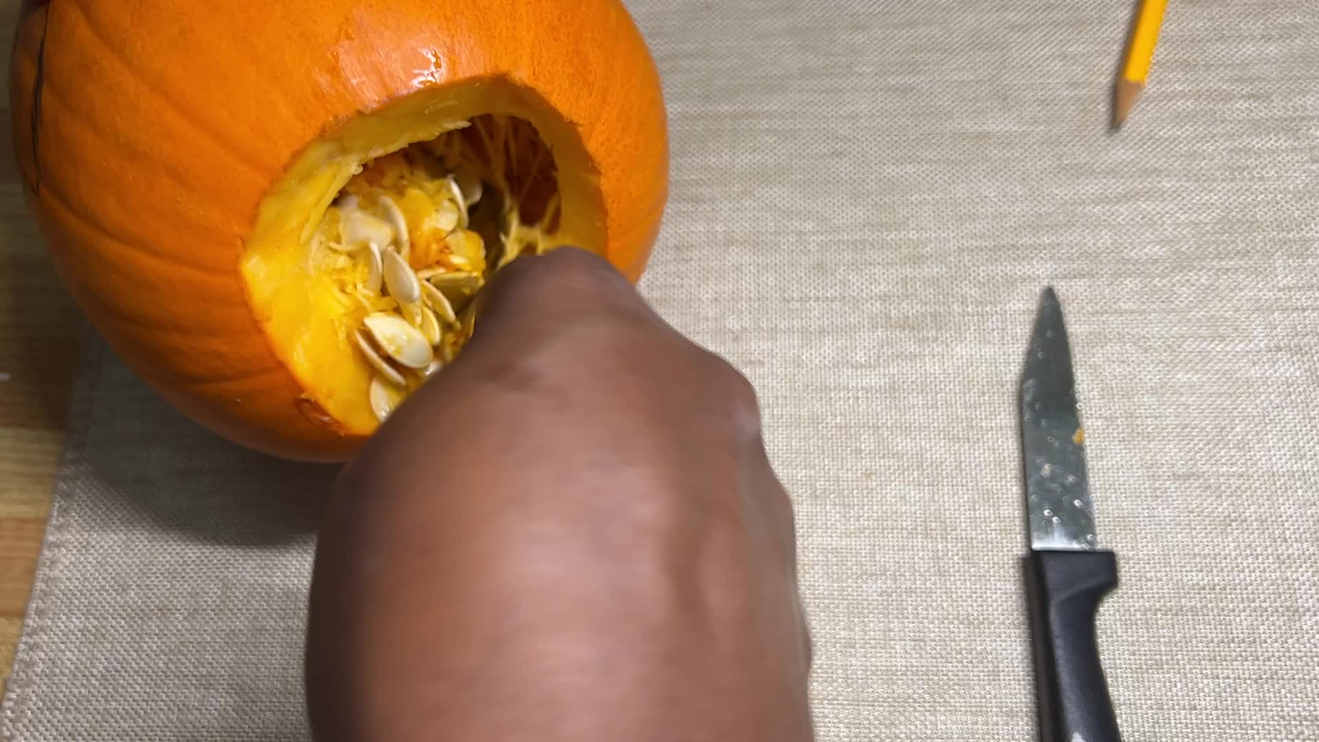 Halloween pumpkin carving in Toronto