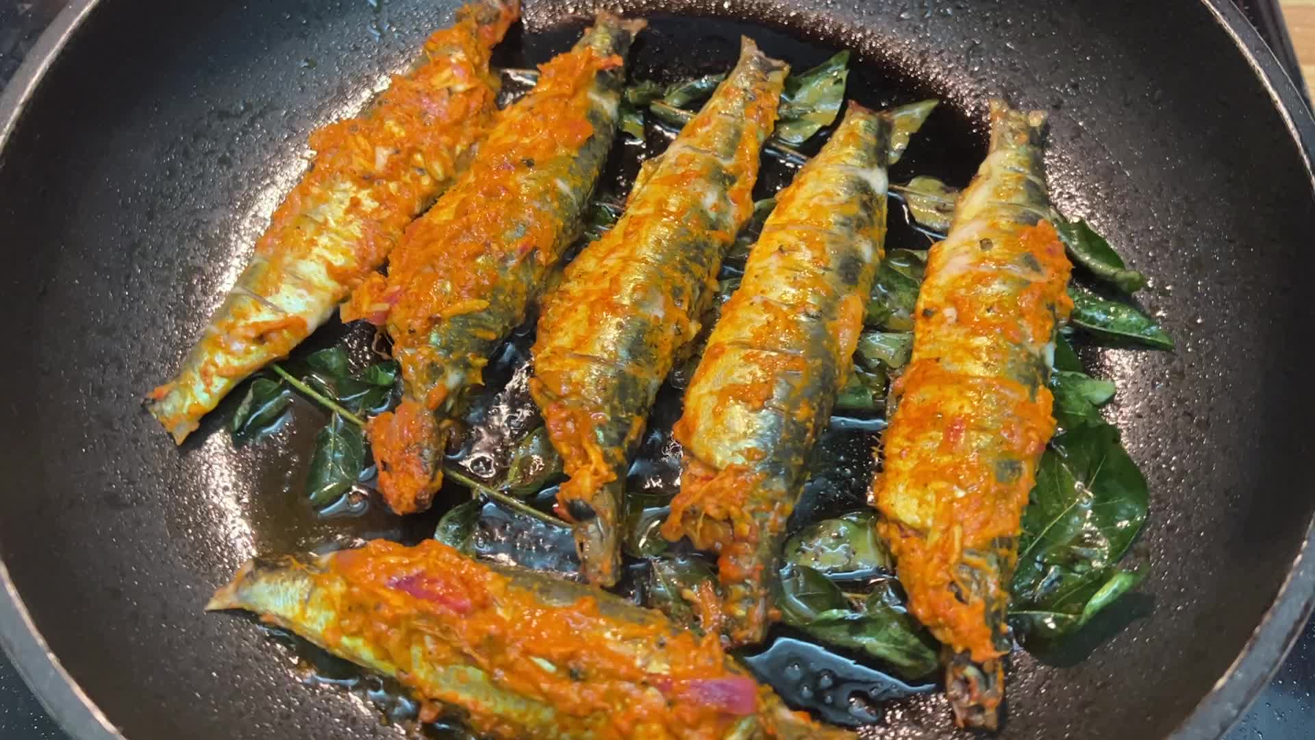 Kerala style sardine fish fry