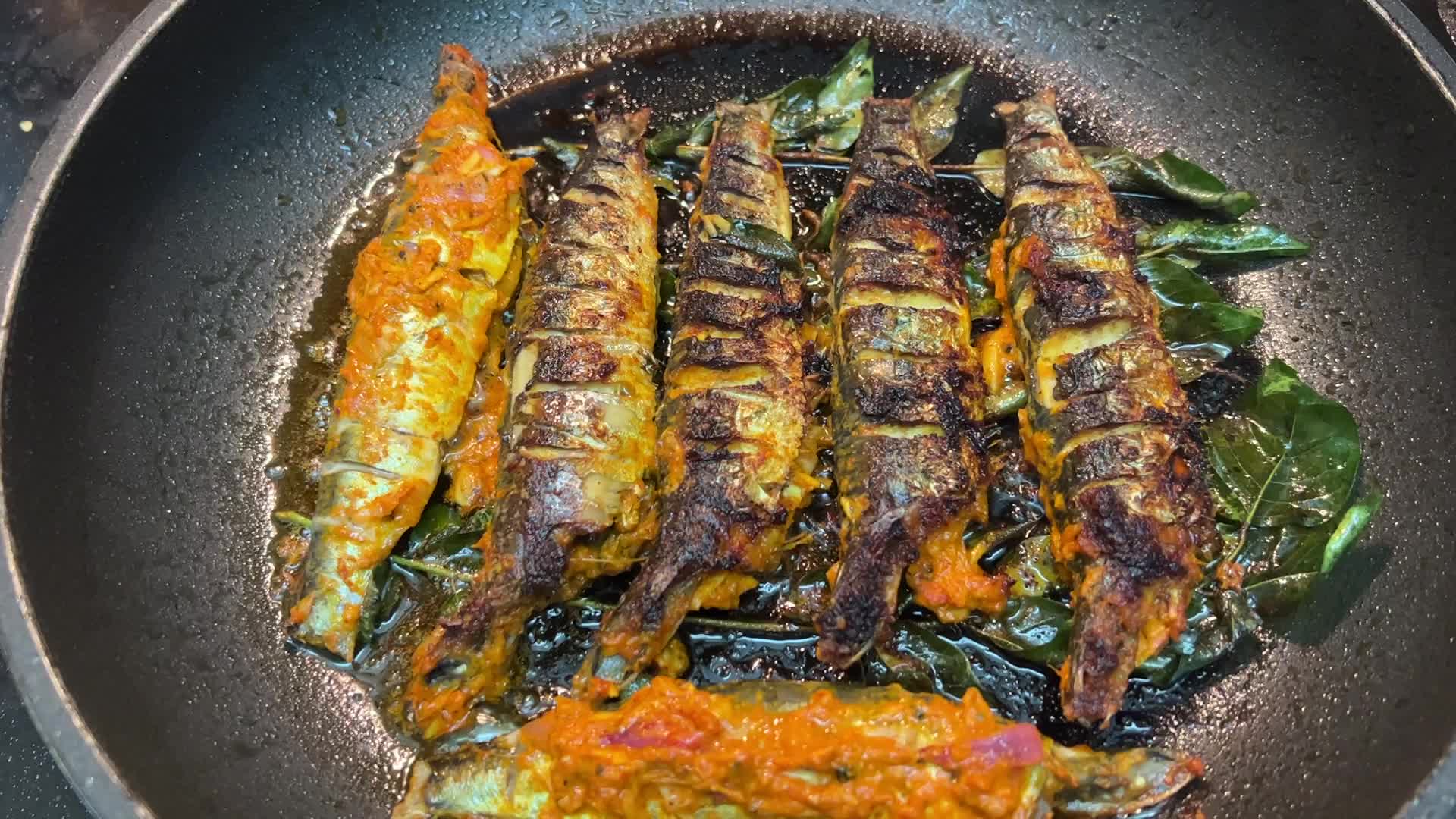 Kerala style sardine fish fry