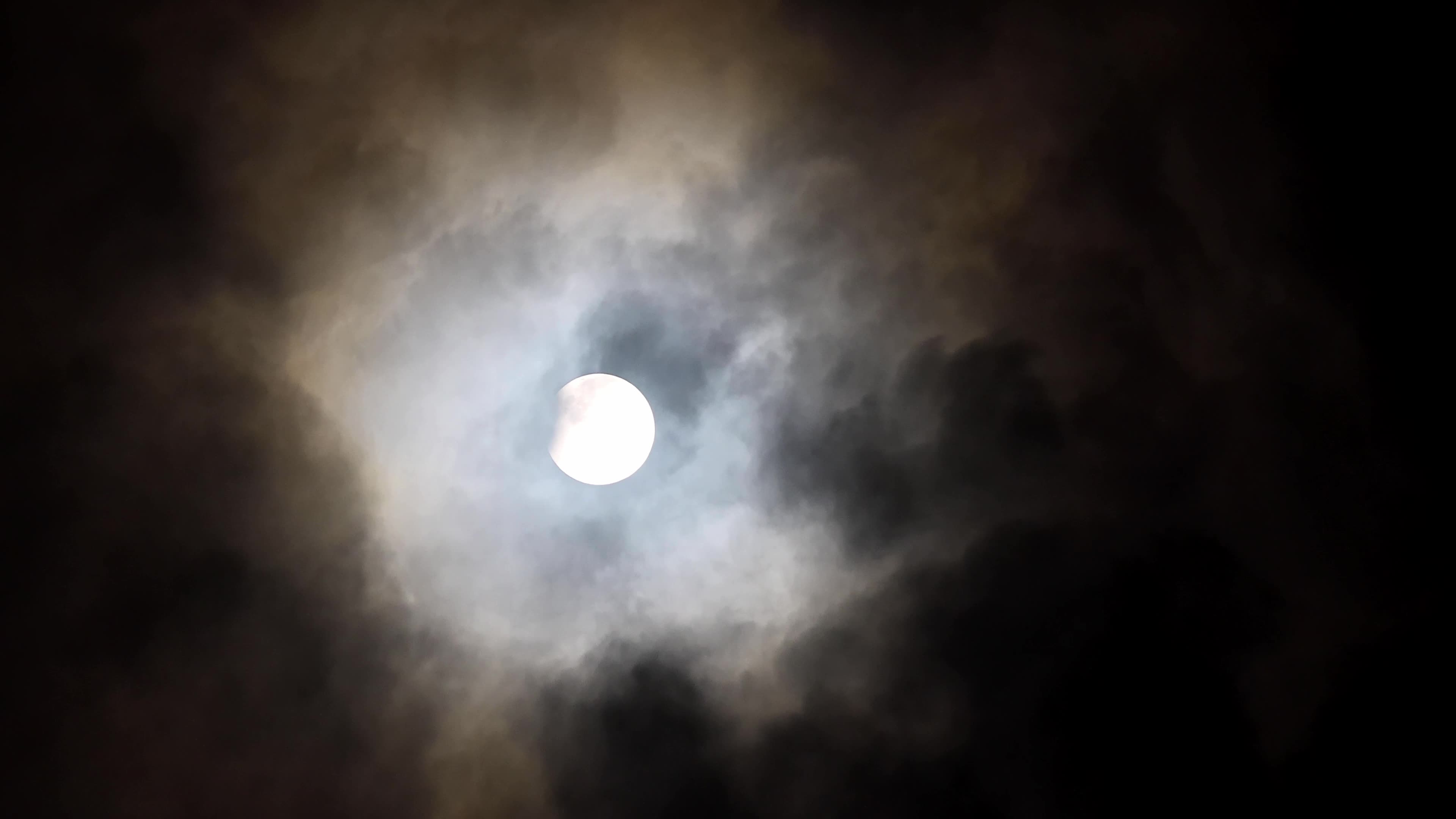 Partial lunar eclipse in Jaipur