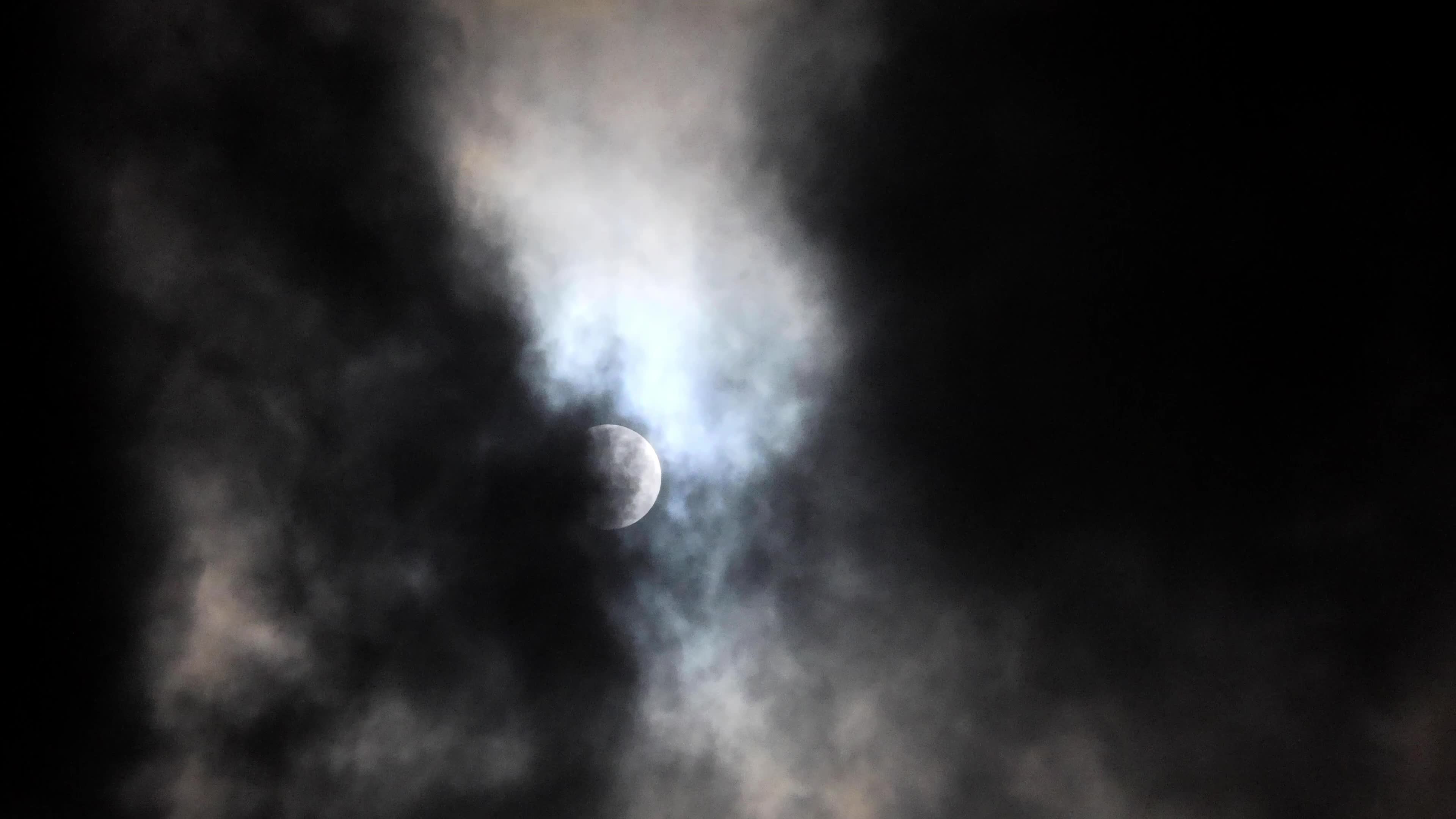 Partial lunar eclipse in Jaipur