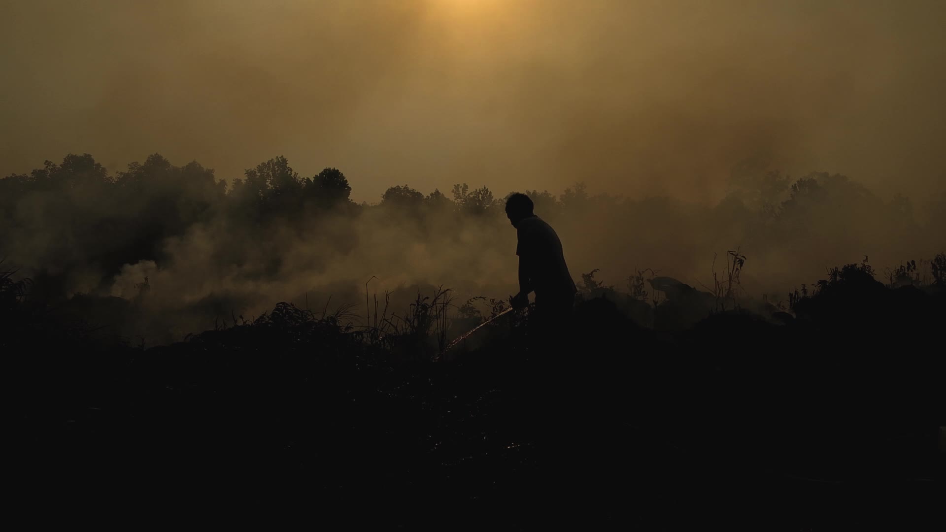 Riau Attempt To Extinguish Forest Fires