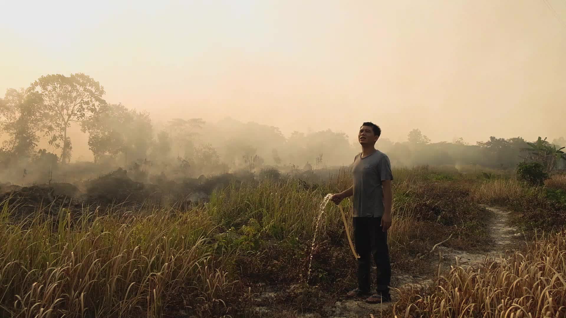 Riau Attempt To Extinguish Forest Fires