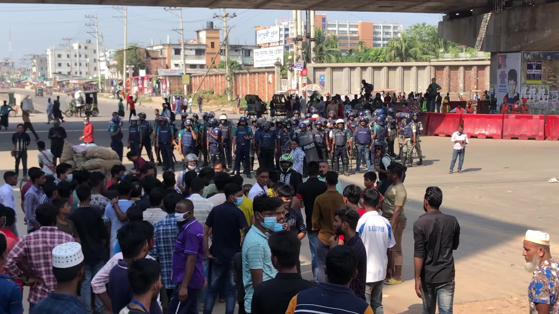 Garment workers Protest in Bangladesh 