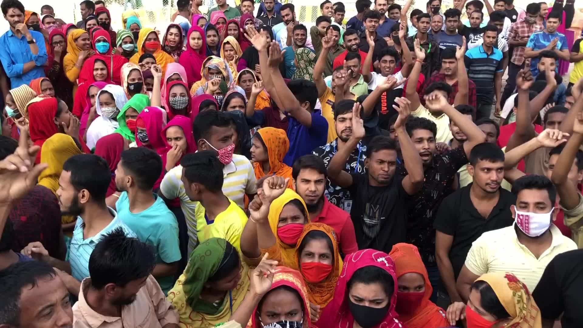 Garment workers Protest in Bangladesh 