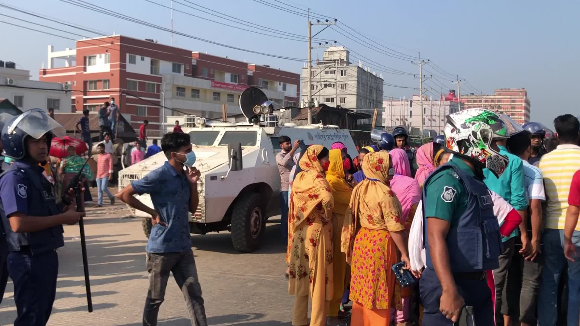 Garment workers Protest in Bangladesh 