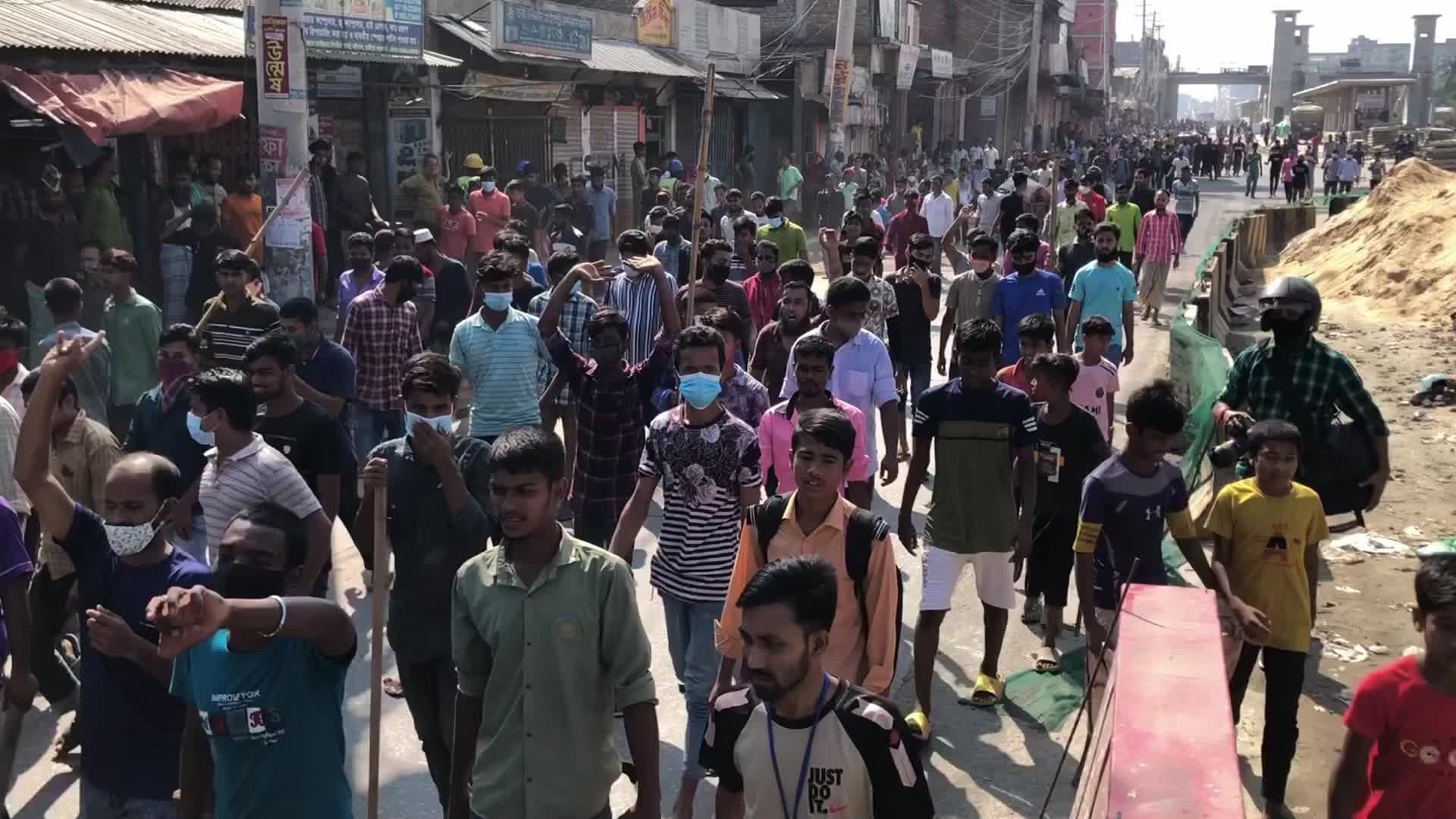 Garment workers Protest in Bangladesh 
