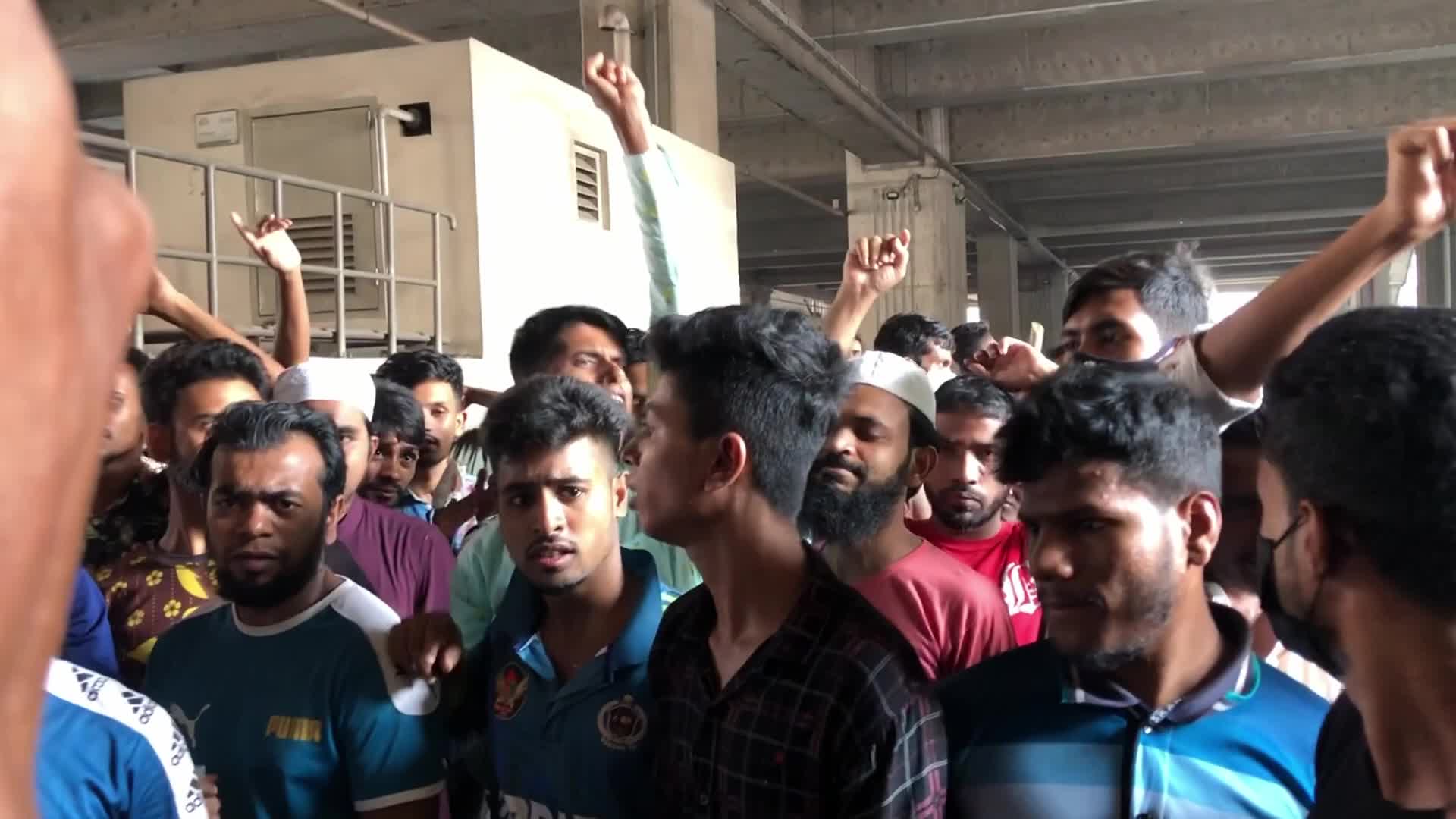 Garment workers Protest in Bangladesh 