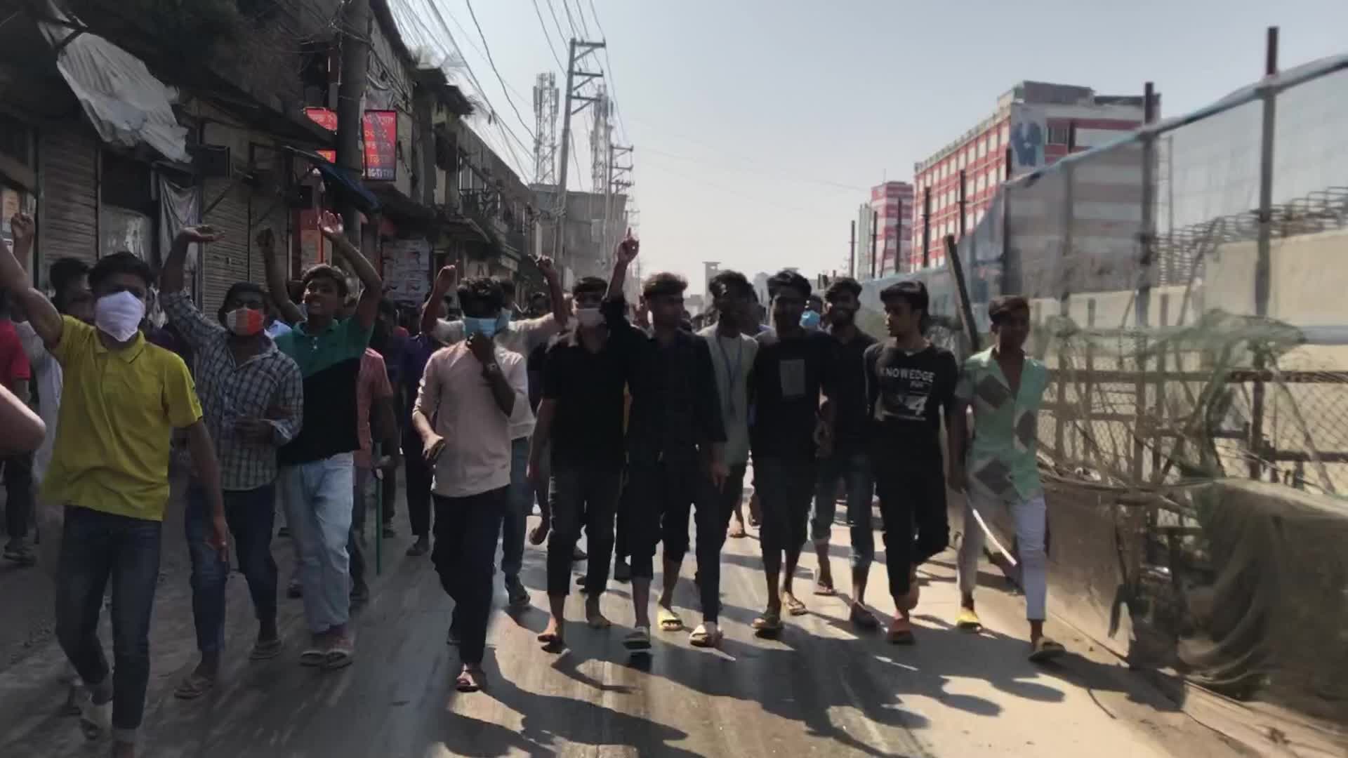 Garment workers Protest in Bangladesh 