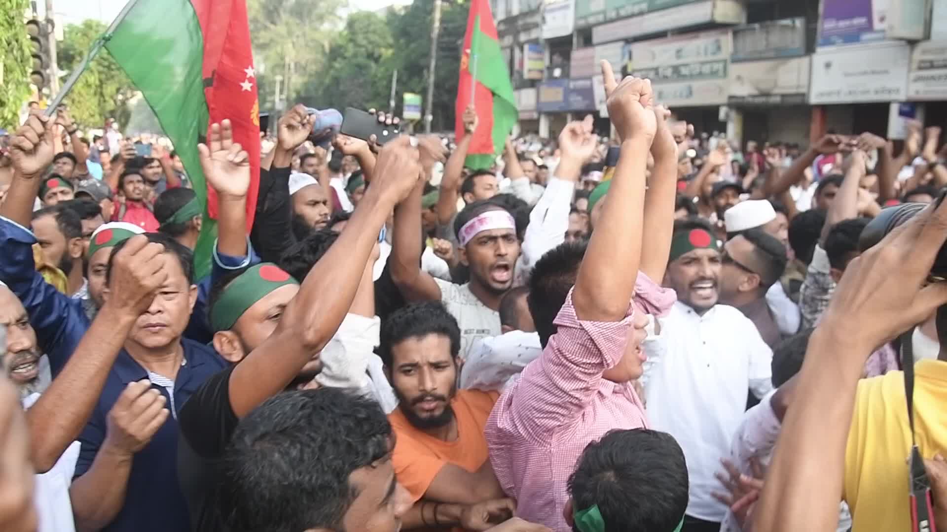 Clash Between BNP And Police In Dhaka
