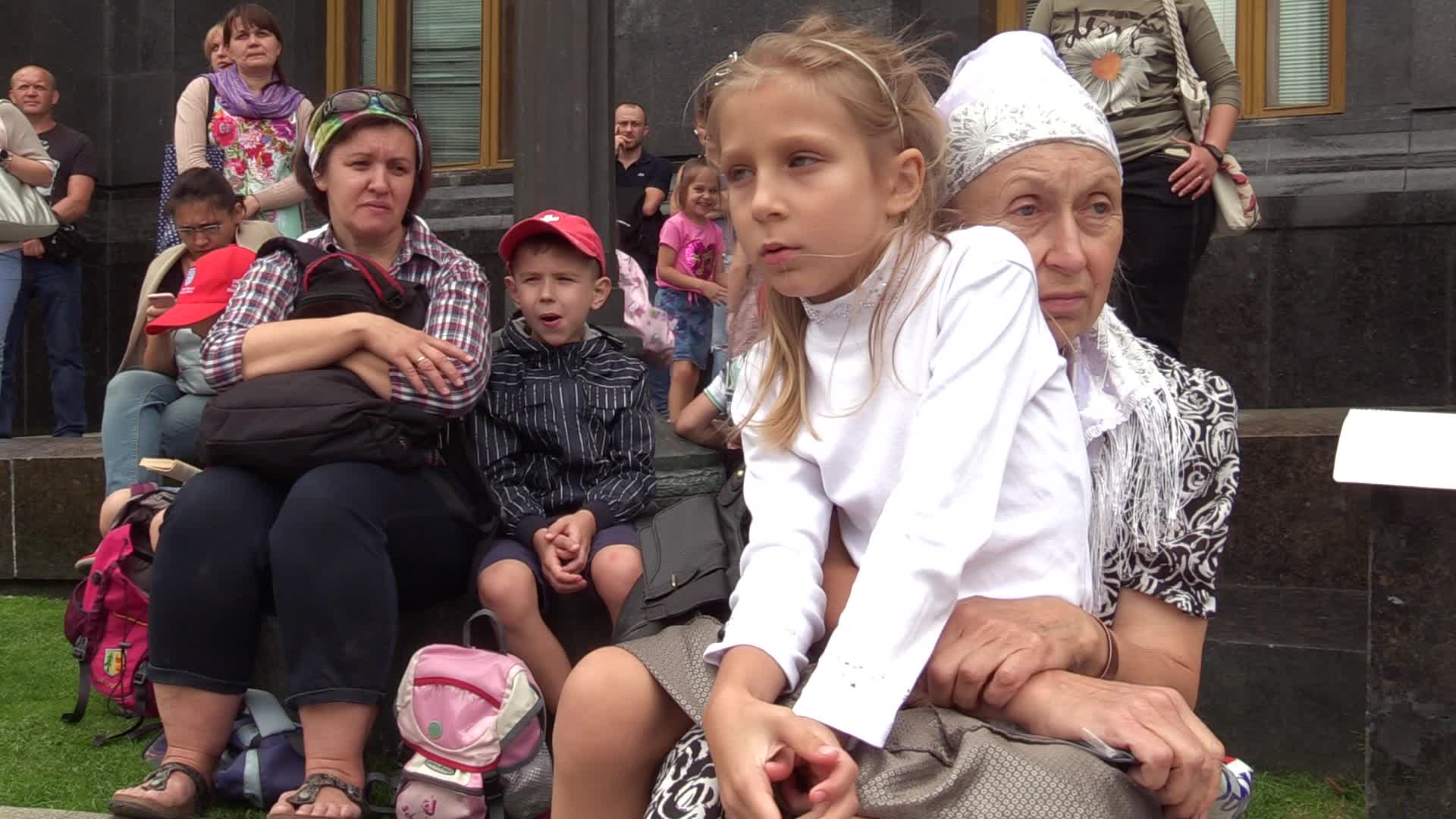 Rally against vaccination of children in Ukraine