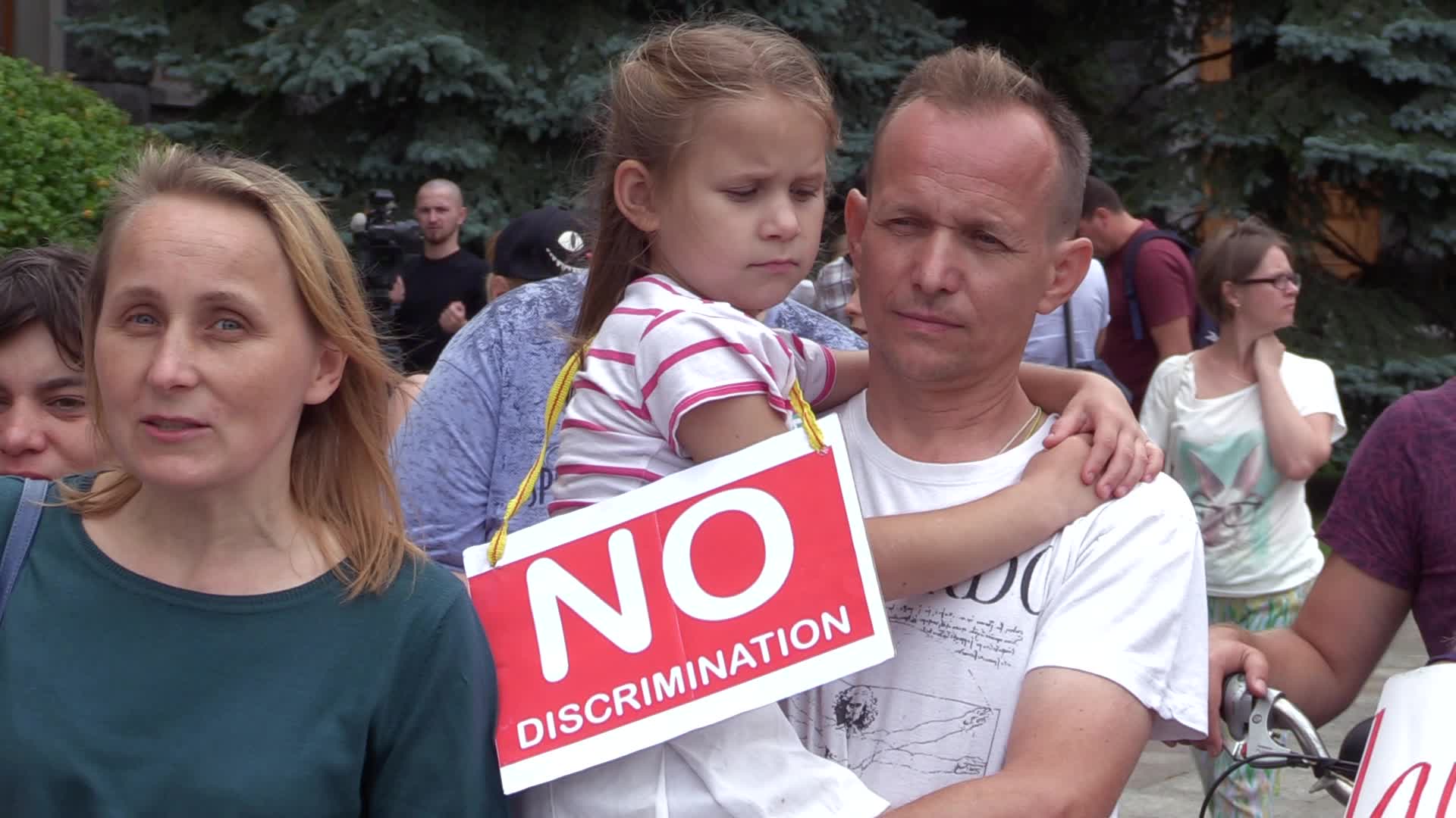Rally against vaccination of children in Ukraine