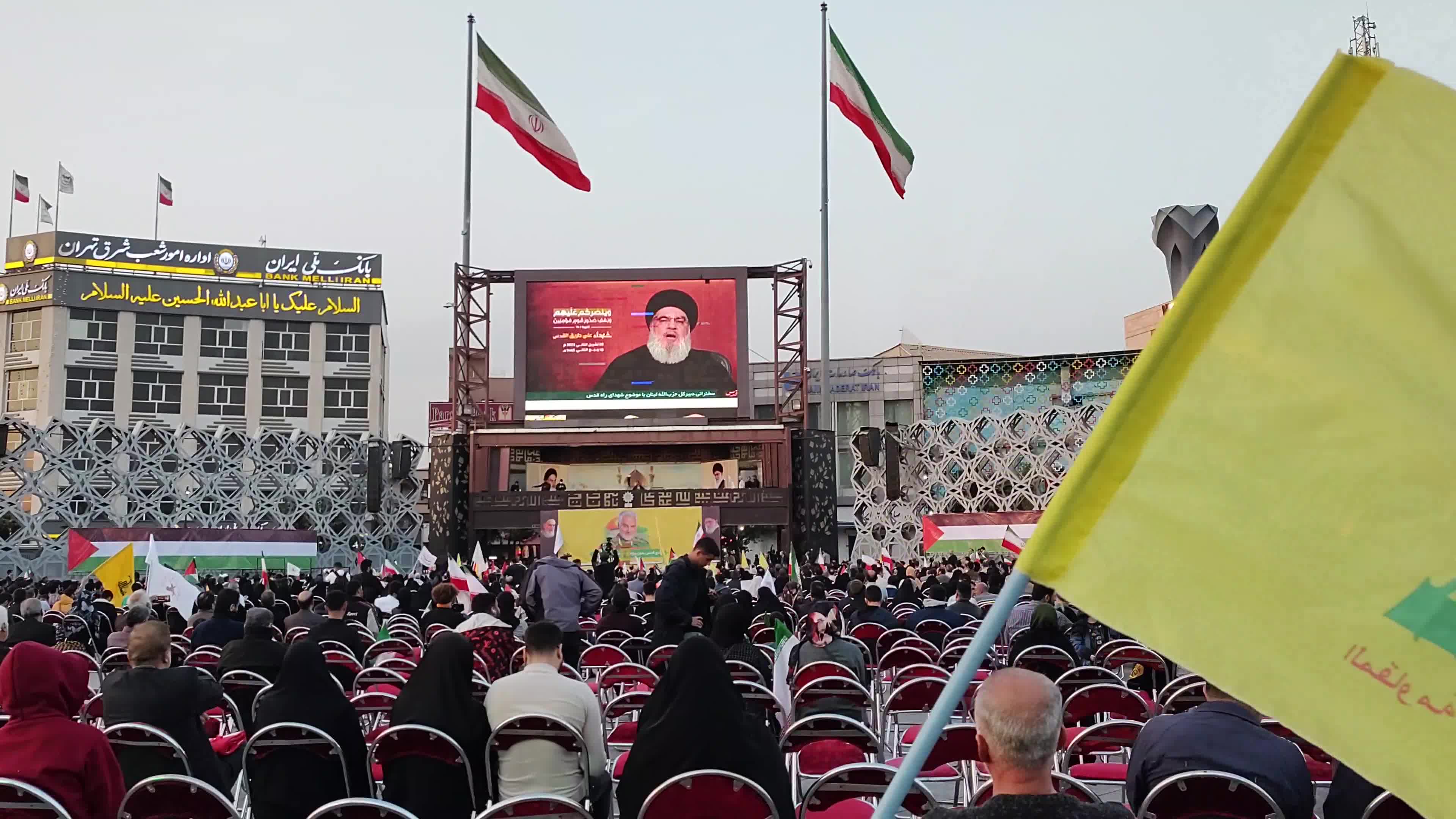 Iran-Gathering for watching Hassan Nasrallah speeches