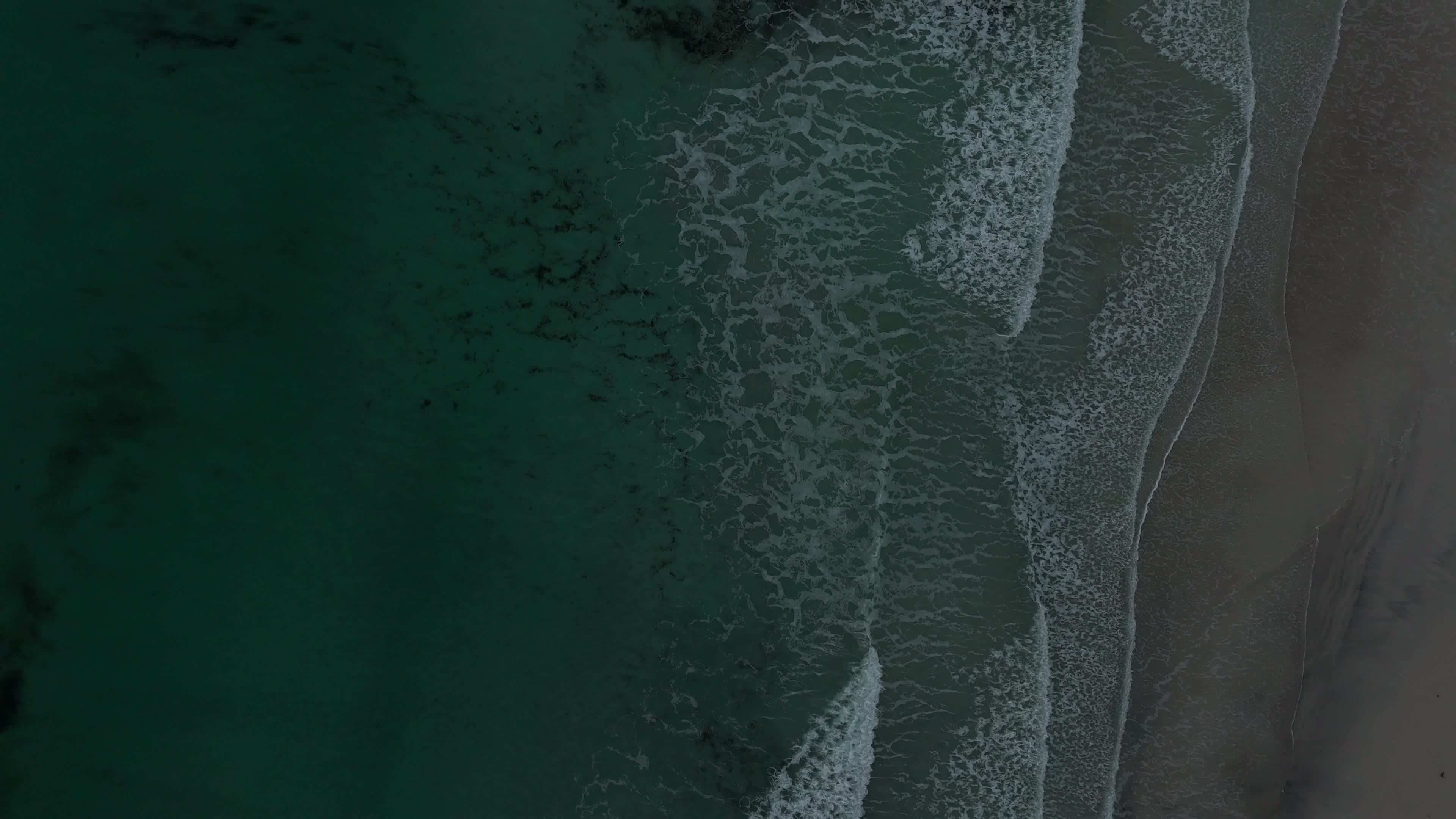 Aerial View Of Skagsanden Beach In Lofoten Islands
